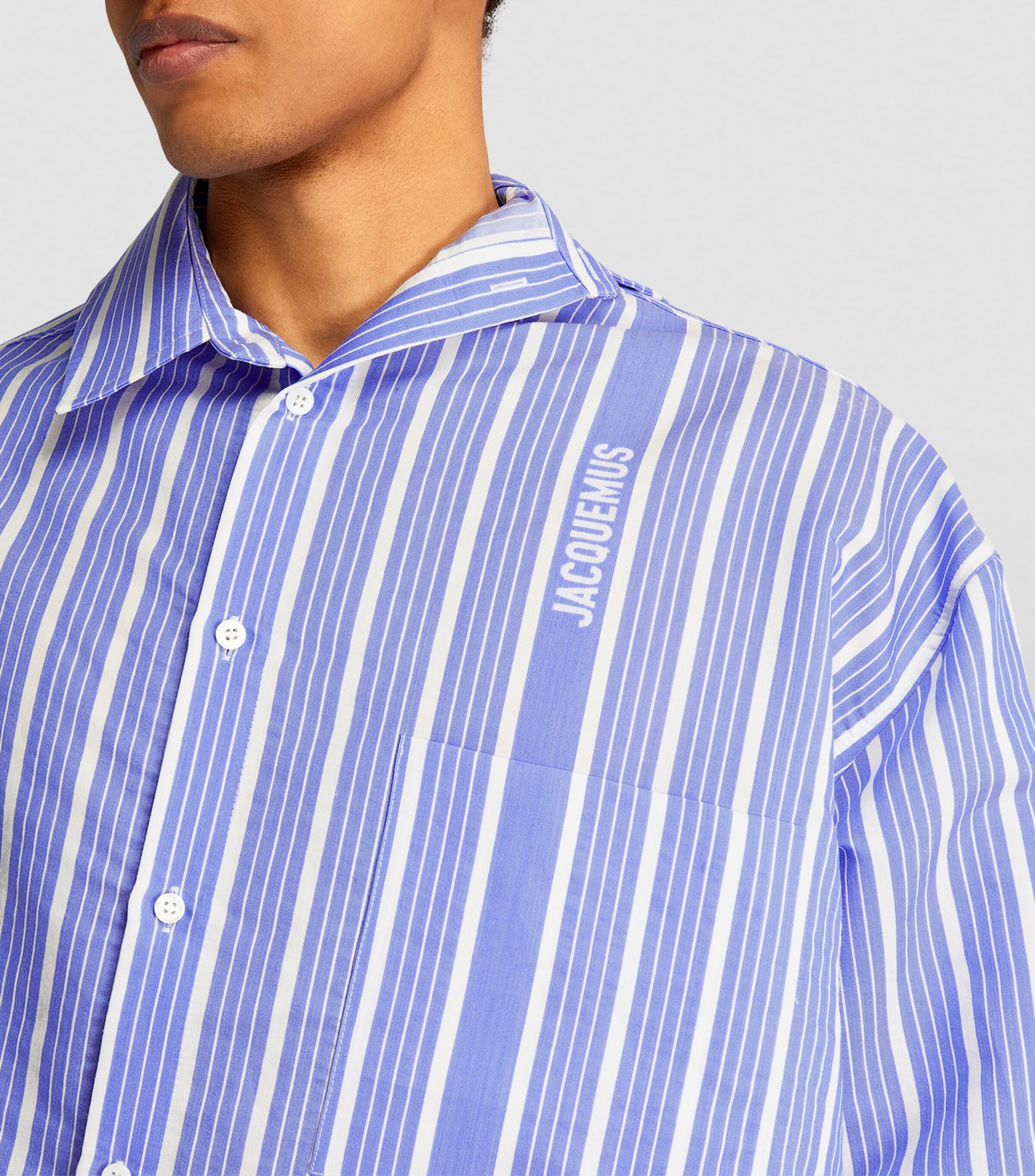 Jacquemus Multi Asymmetric Striped Shirt | Harrods US