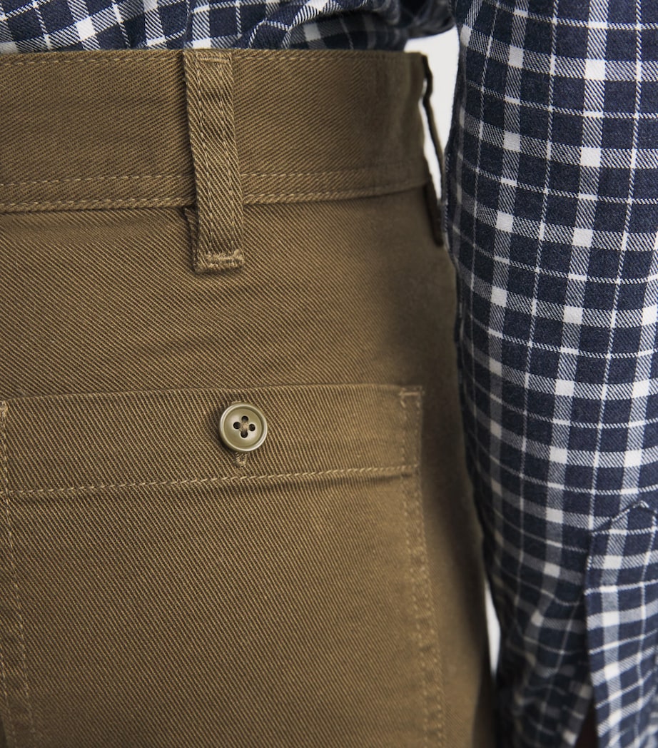 Stretch-Cotton Beaton Trousers OLIVE Image 6