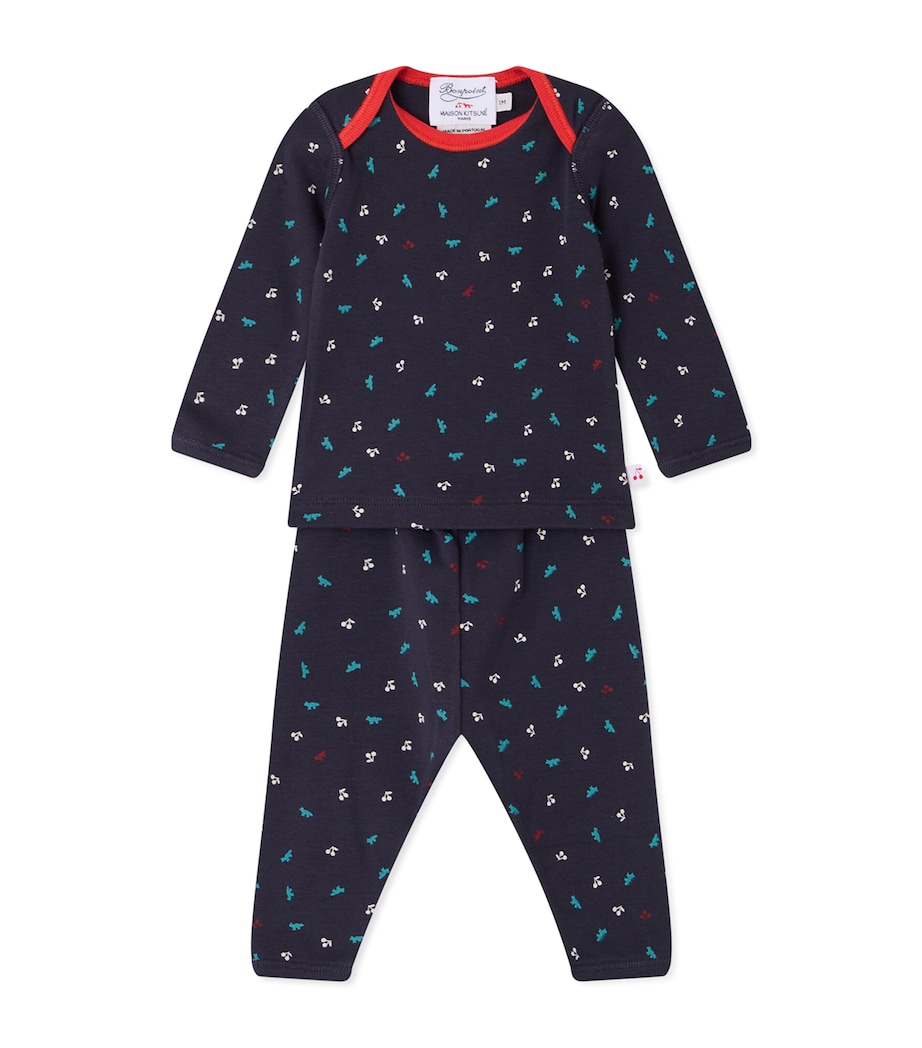 Bonpoint Cotton Top and Trousers Set (3-18 Months) Imp Marine Image 1