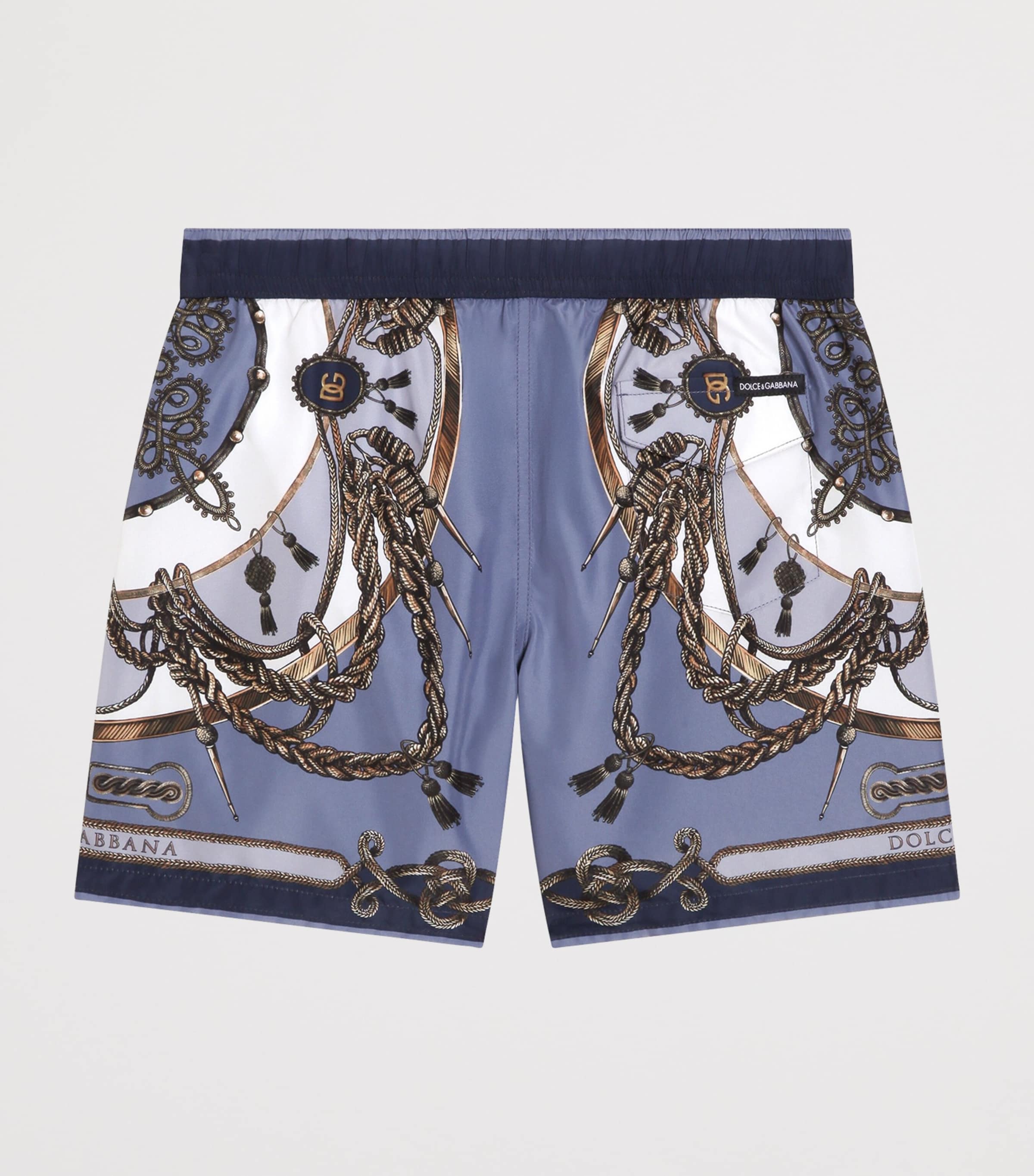 Dolce&Gabbana Kids Printed Swim Shorts (8-12+ Years) Corde/nappe F. Image 2