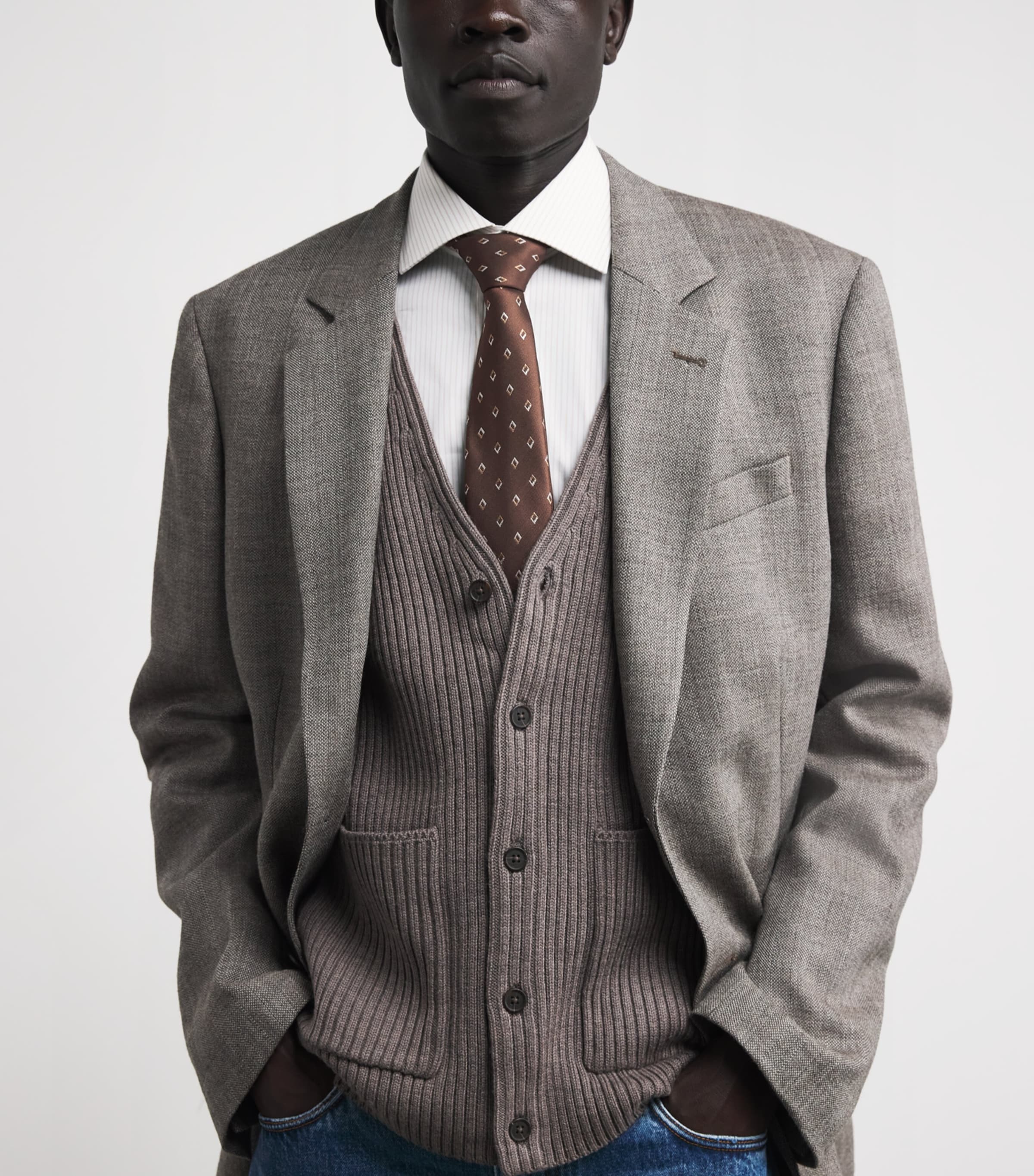 Silk Jacquard Diamond Tie F6147 Image 2