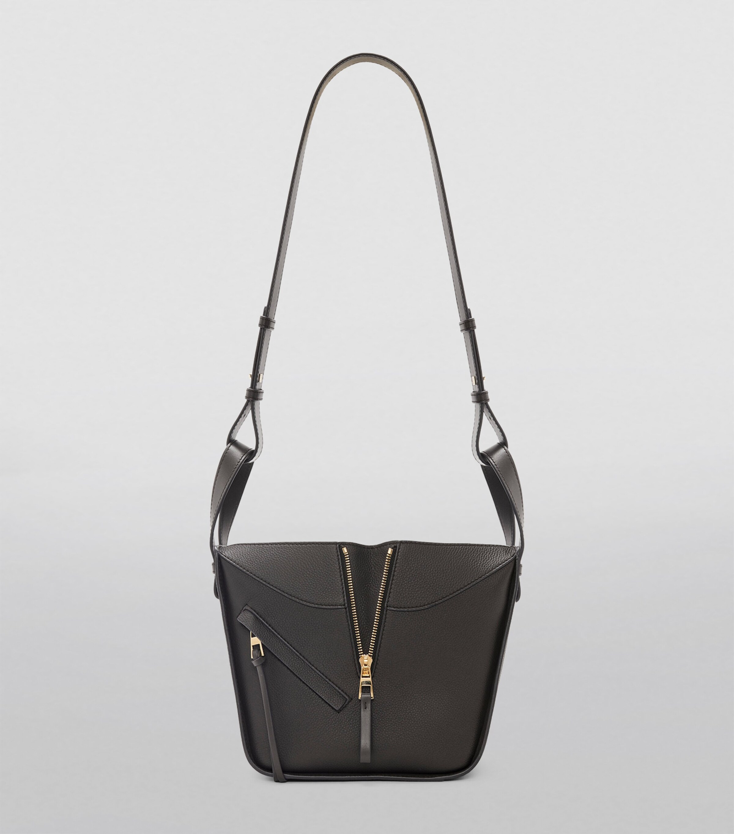 LOEWE Leather Hammock Top-Handle Bag Dark Grey Image 7