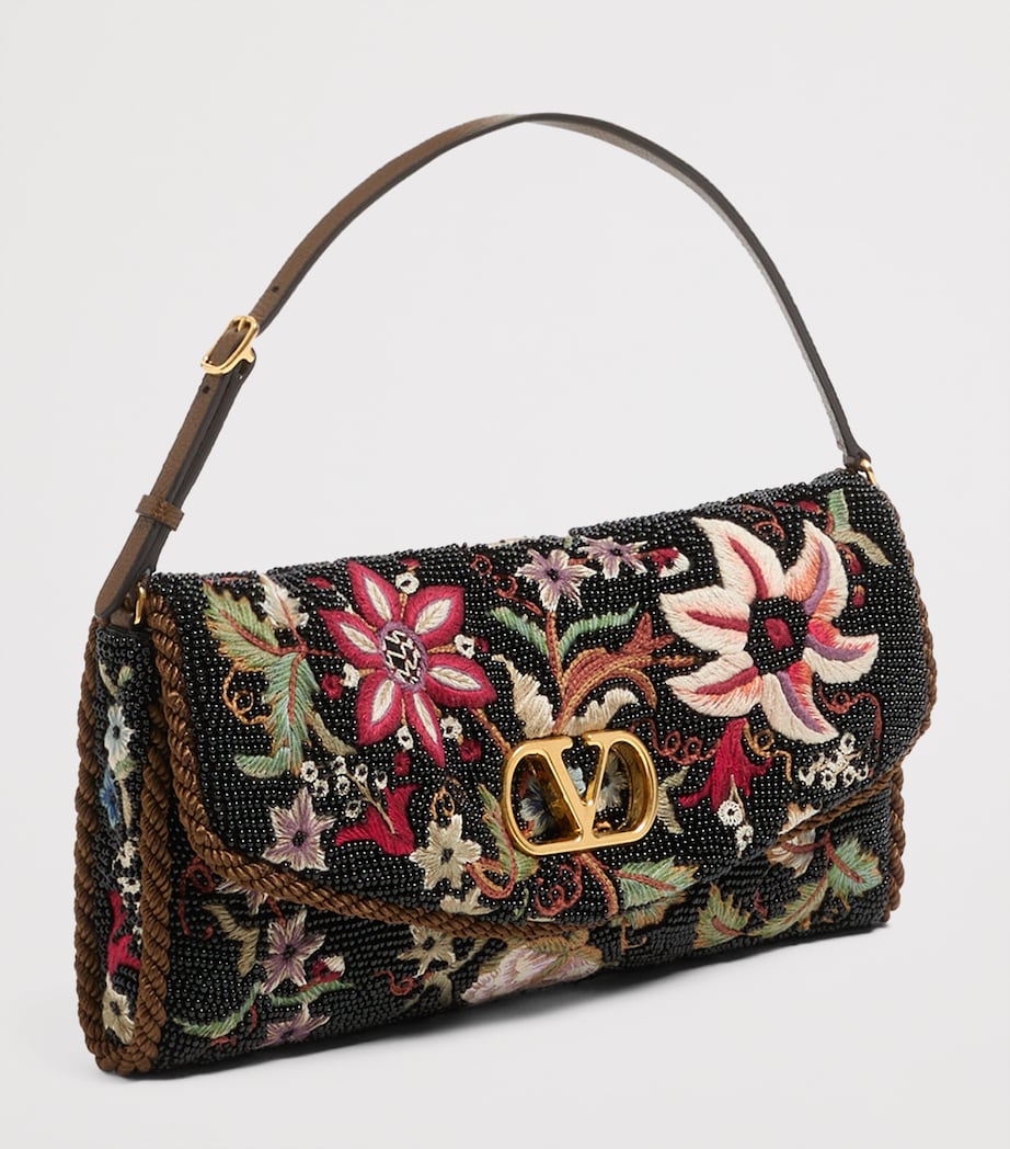 Beaded Vain Soft Clutch Bag DEY Image 4