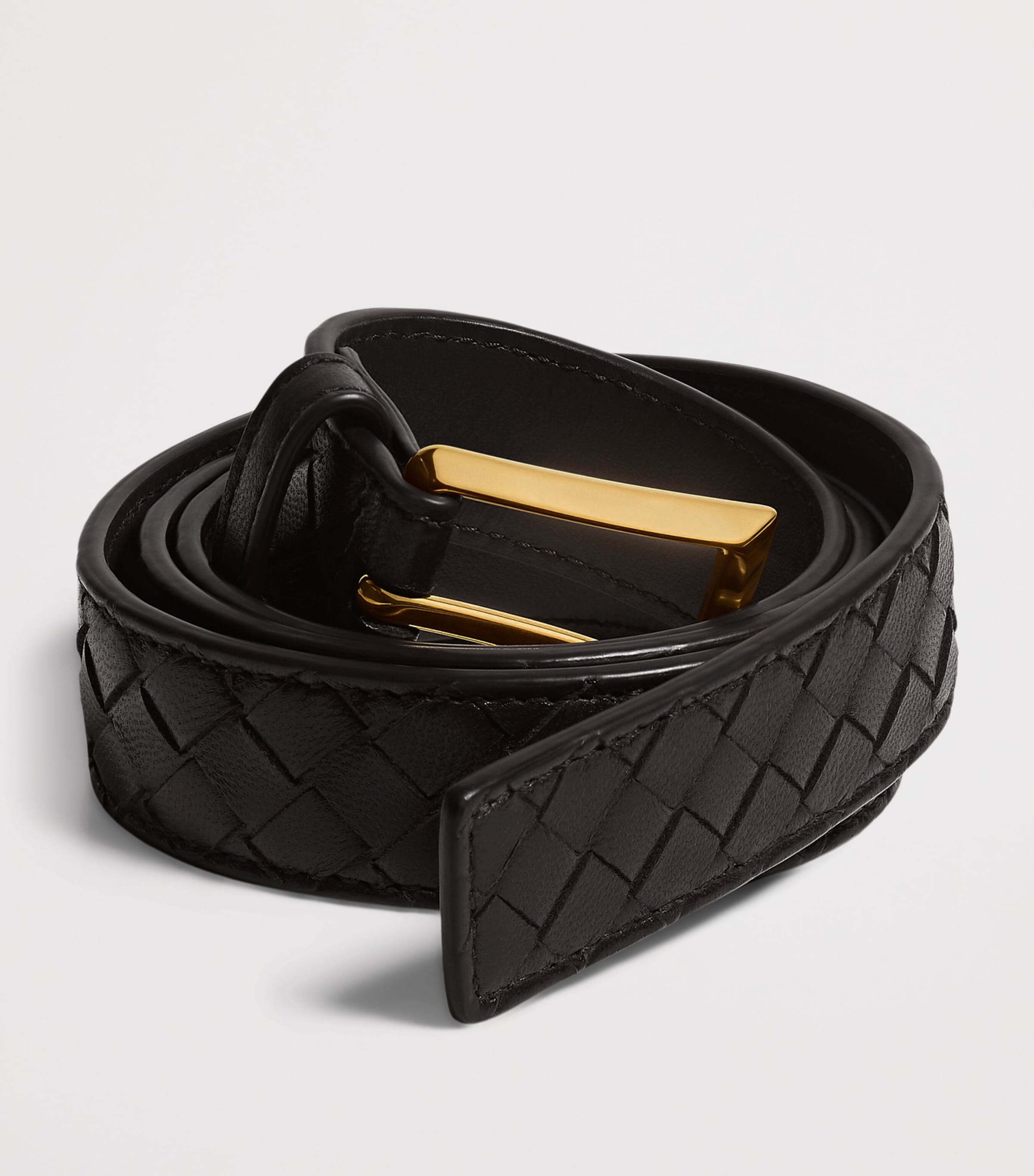 Bottega Veneta Calfskin Intrecciato Piccolo Belt Image 3