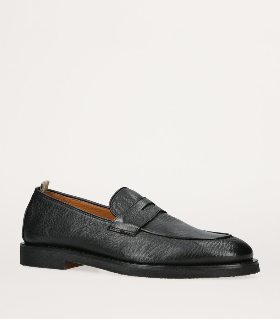 Leather Opera Flexi Loafers BLACK Image 3