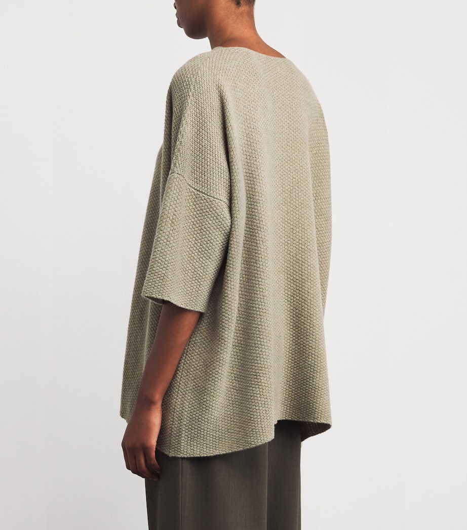 Cashmere Square-Neck Top GRNSND Image 4