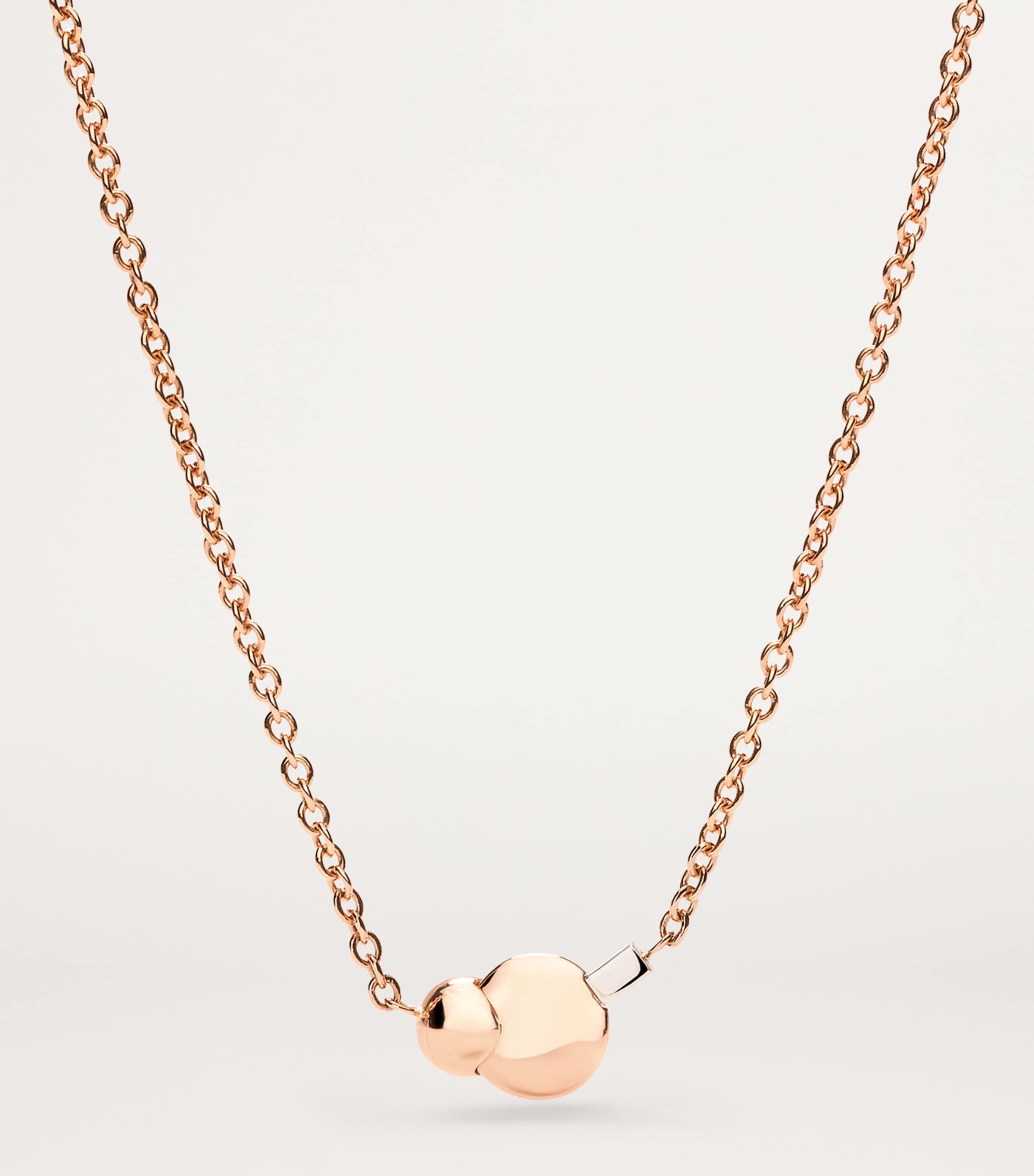 Mixed Gold and Diamond Sabbia Pendant Necklace DB0BR Image 4