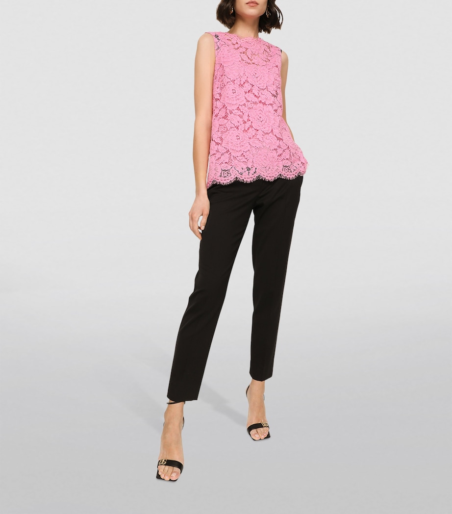 Gabardine Trousers N0000-BLACK Image 4