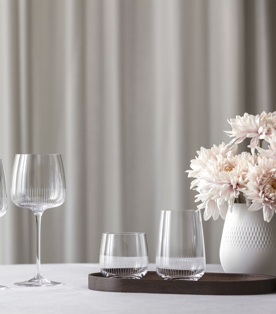 Set of 4 Crystal Afina Water Glasses (200ml) CLEAR Image 4