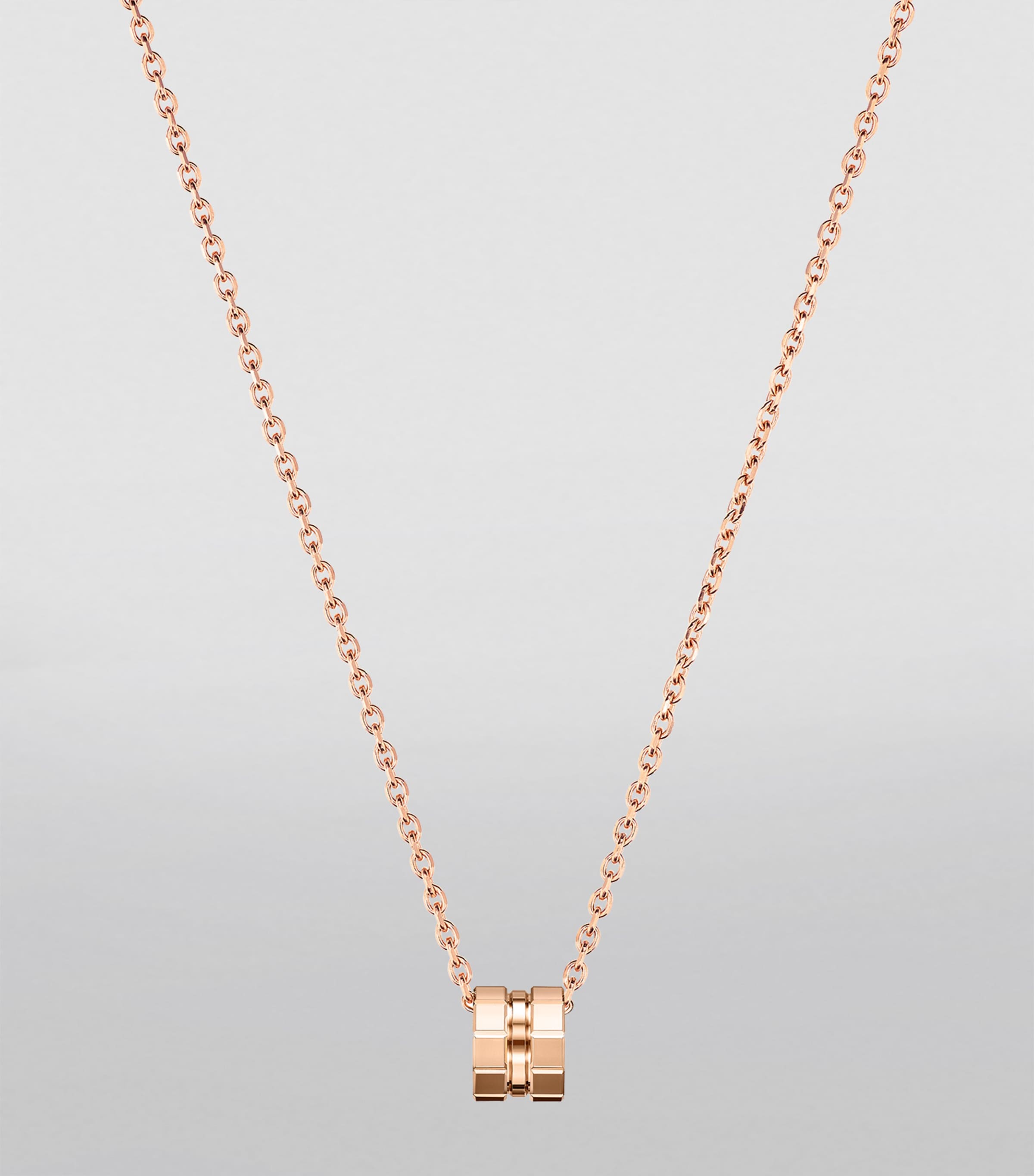 Rose Gold Ice Cube Necklace 18K ROSE GOLD Image 4