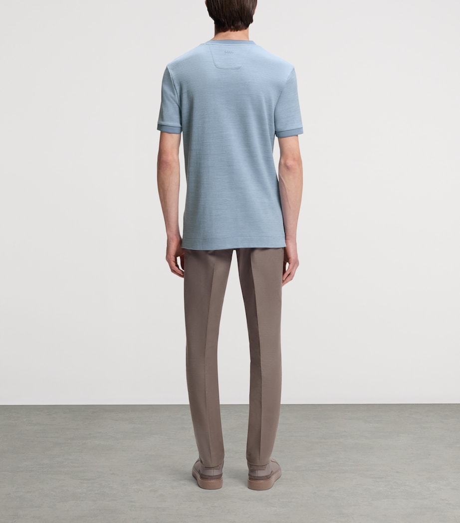 BOSS Mens x Aston Martin Cotton-Wool T-Shirt Image 3