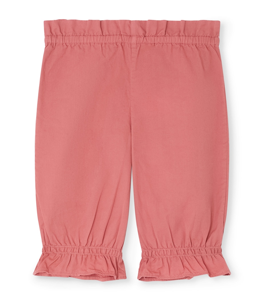 Bonpoint Cotton Frill-Detail Leggings (6-18 Months) Figue Image 1