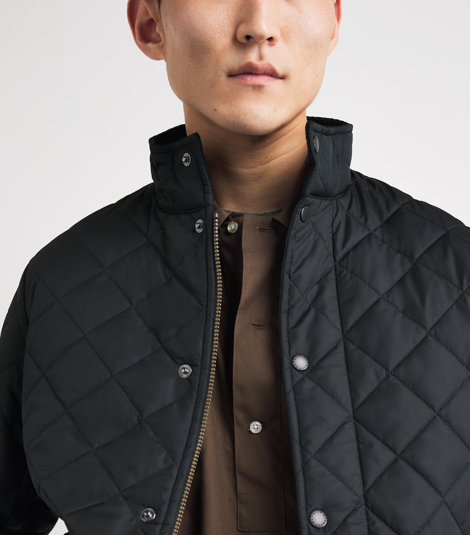 Barbour Mens Chelsea Sportsquilt Jacket Navy Image 3