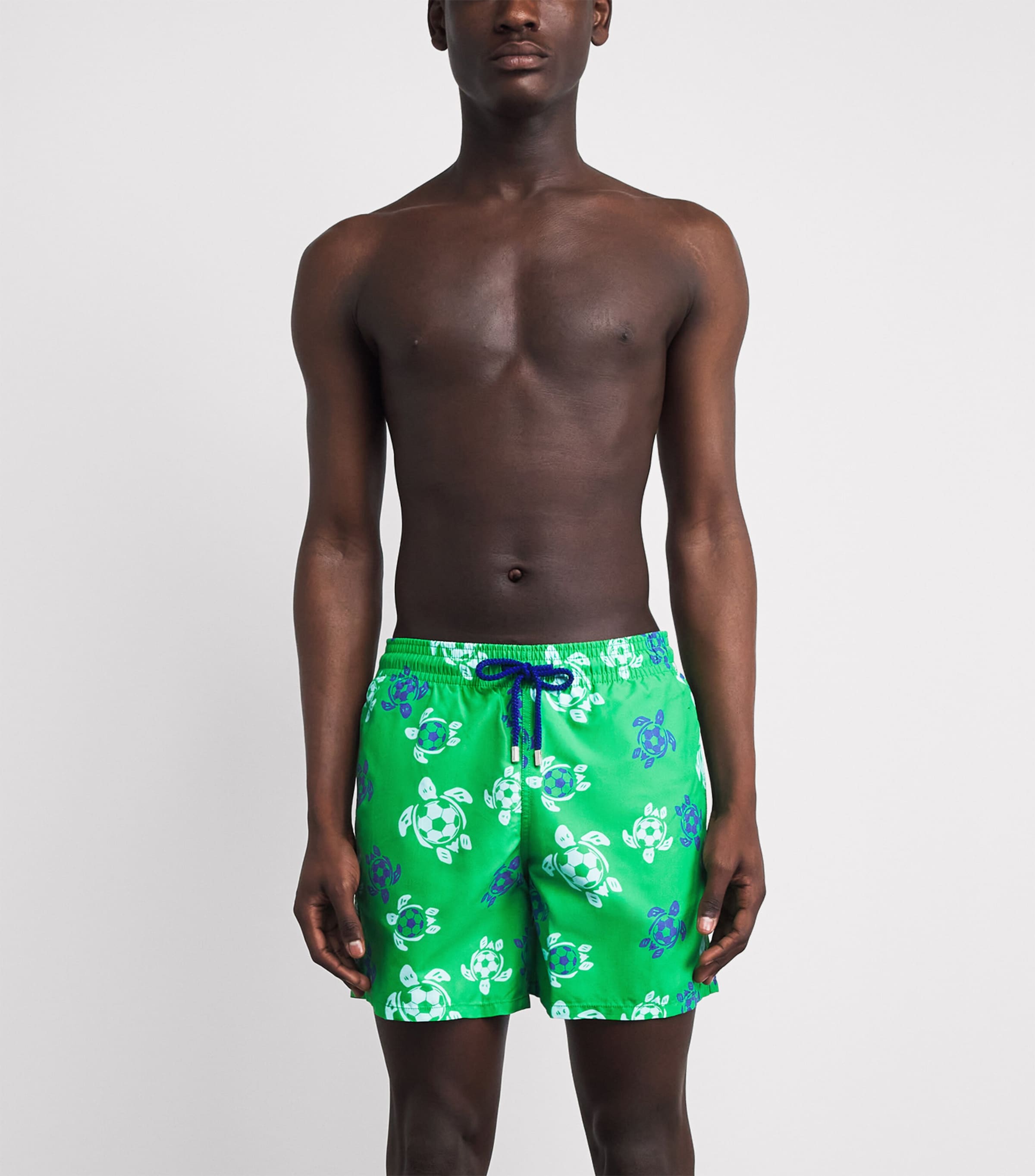 Vilebrequin Mens Football Turtle Print Moorea Swim Shorts Laser Image 3