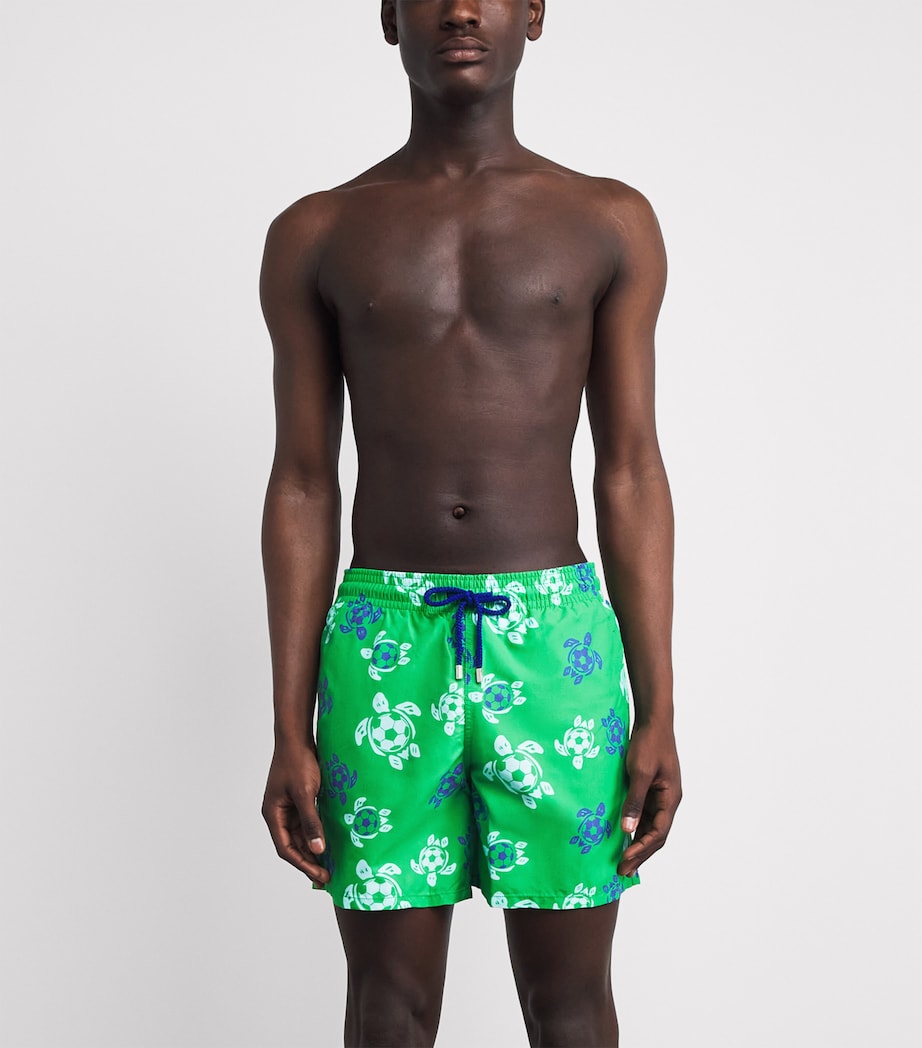 Vilebrequin Mens Football Turtle Print Moorea Swim Shorts Laser Image 3