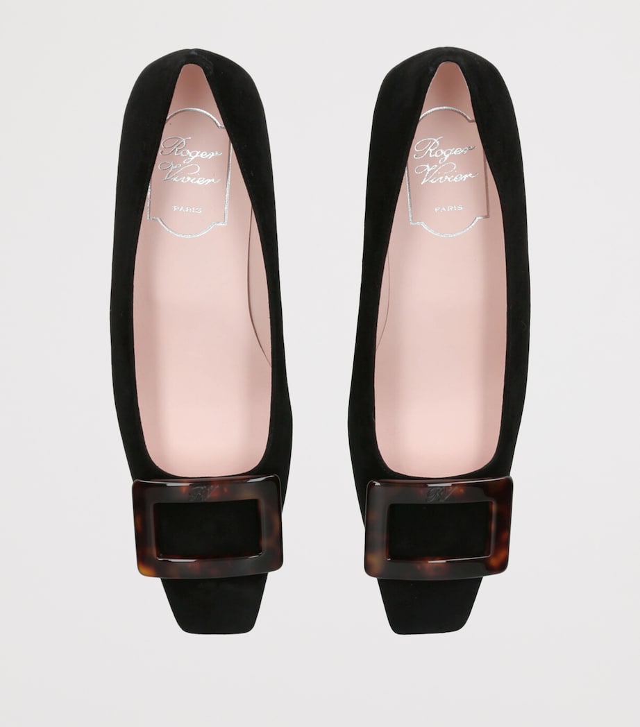 Suede Belle Vivier Pumps 45 BLACK Image 4