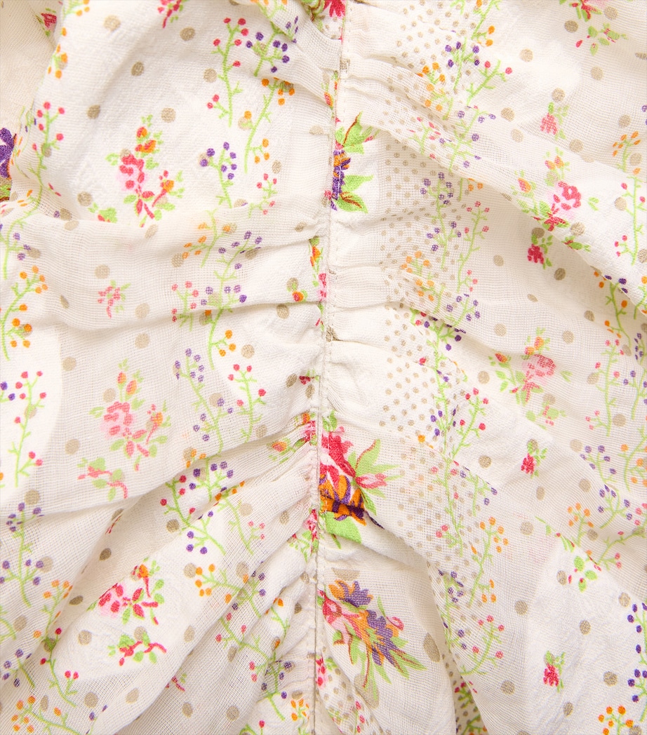 Tory Burch Womens Strapless Floral Midi Dress Multi Floral Image 7