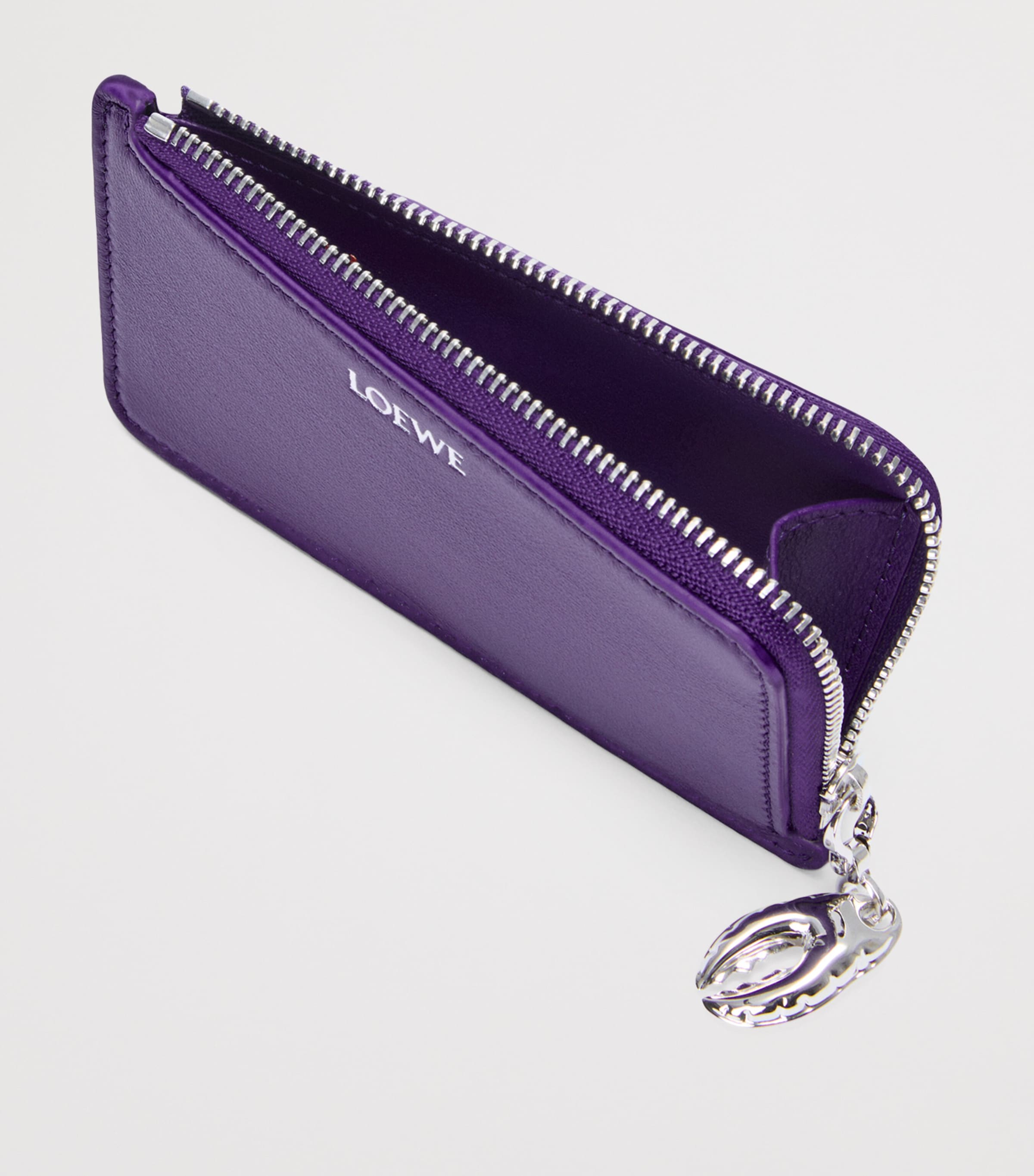 LOEWE x Cosima Von Bonin Lambskin Claw Card Holder Deep Purple Image 2