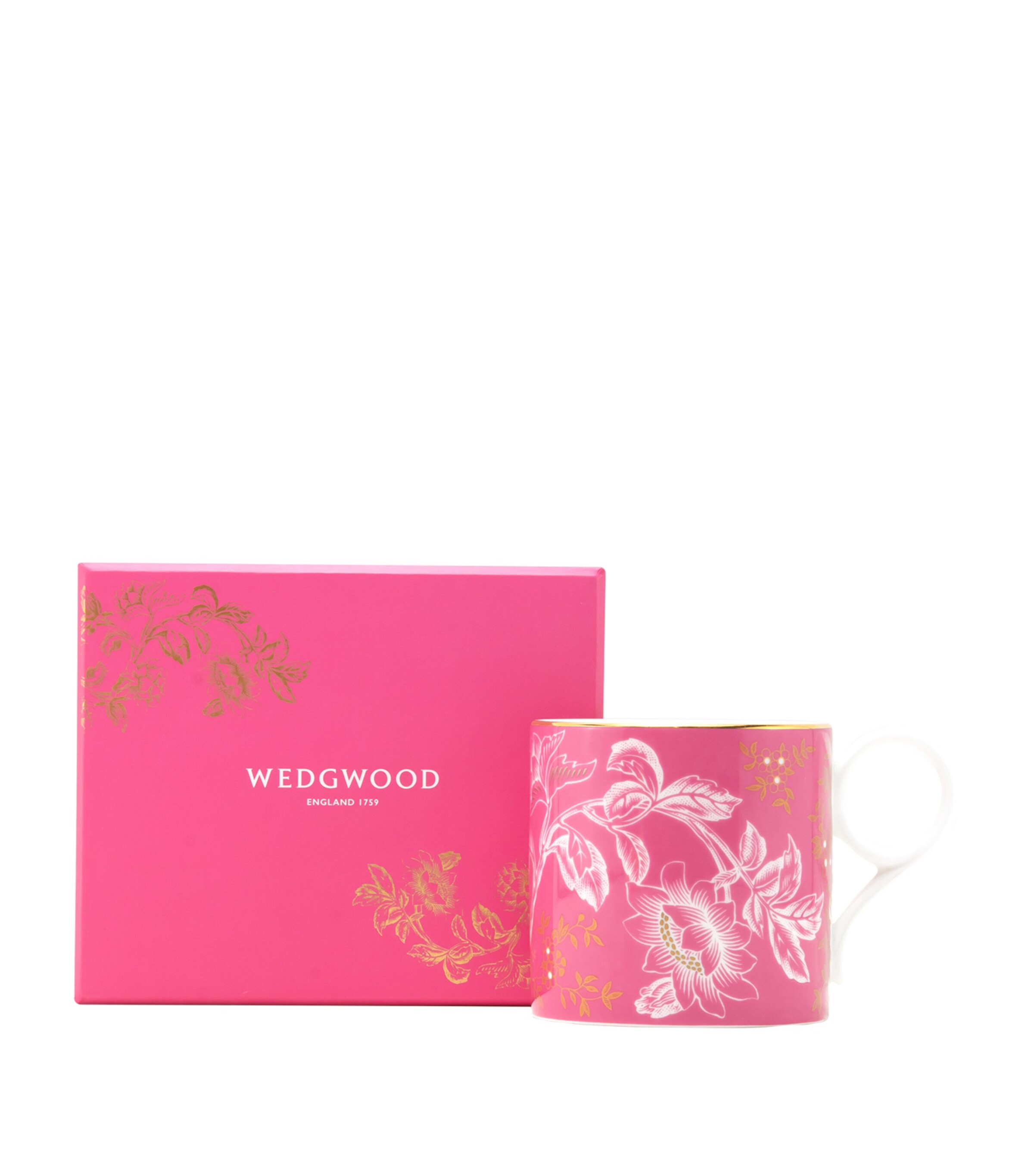Wedgwood Wonderlust Pink Tonquin Mug (300ml) Pink Image 7