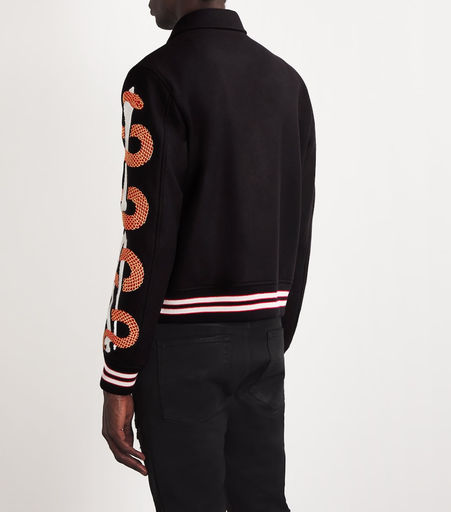 Bones Bomber Jacket BLACK Image 4