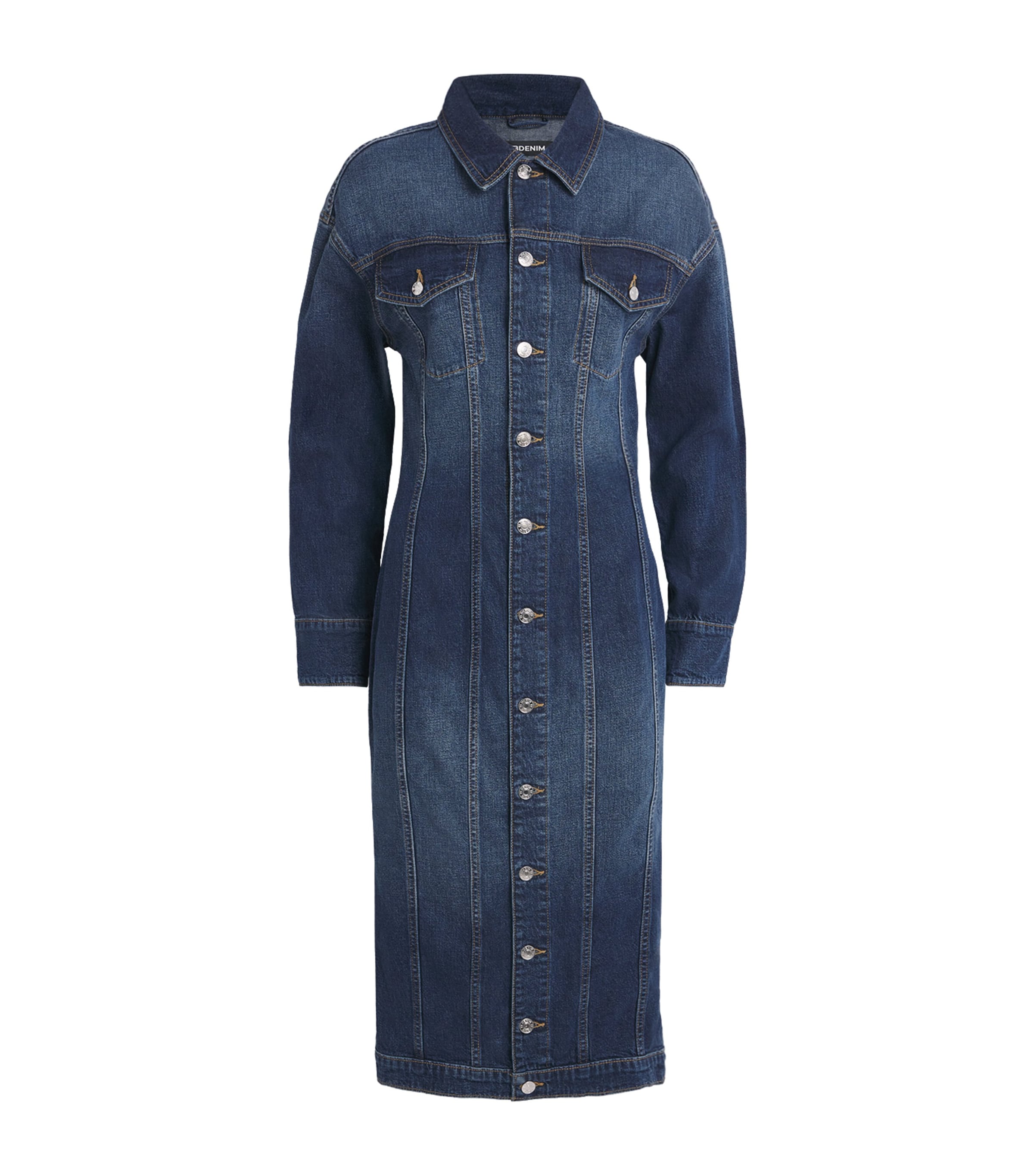 Eb Denim Denim Prima Mini Dress In Blue