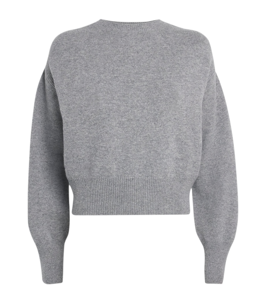 Cashmere Round-Neck Sweater 0951 - MEDIUM GREY Image 1