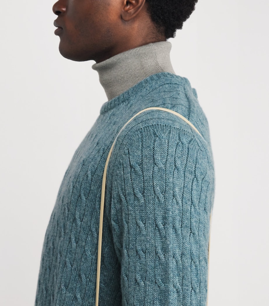 Cashmere Cable-Knit Sweater HC0038 SEASCAPE Image 6