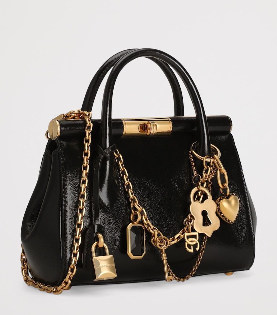 Dolce&Gabbana Mini Leather Marlene Day Shoulder Bag Nero/vintage Image 4