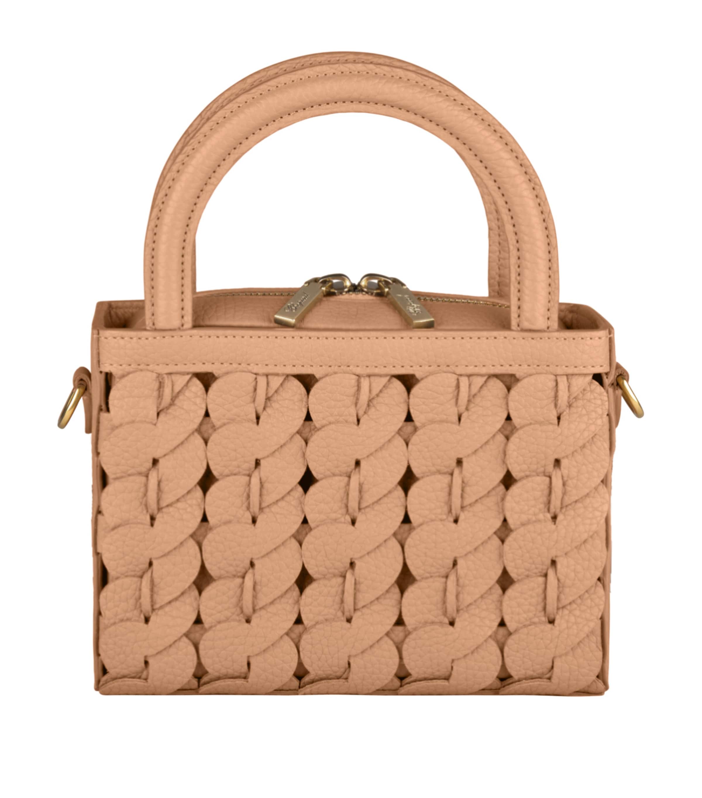 Micro Happy Hearts Top-Handle Bag CAMEL Image 5