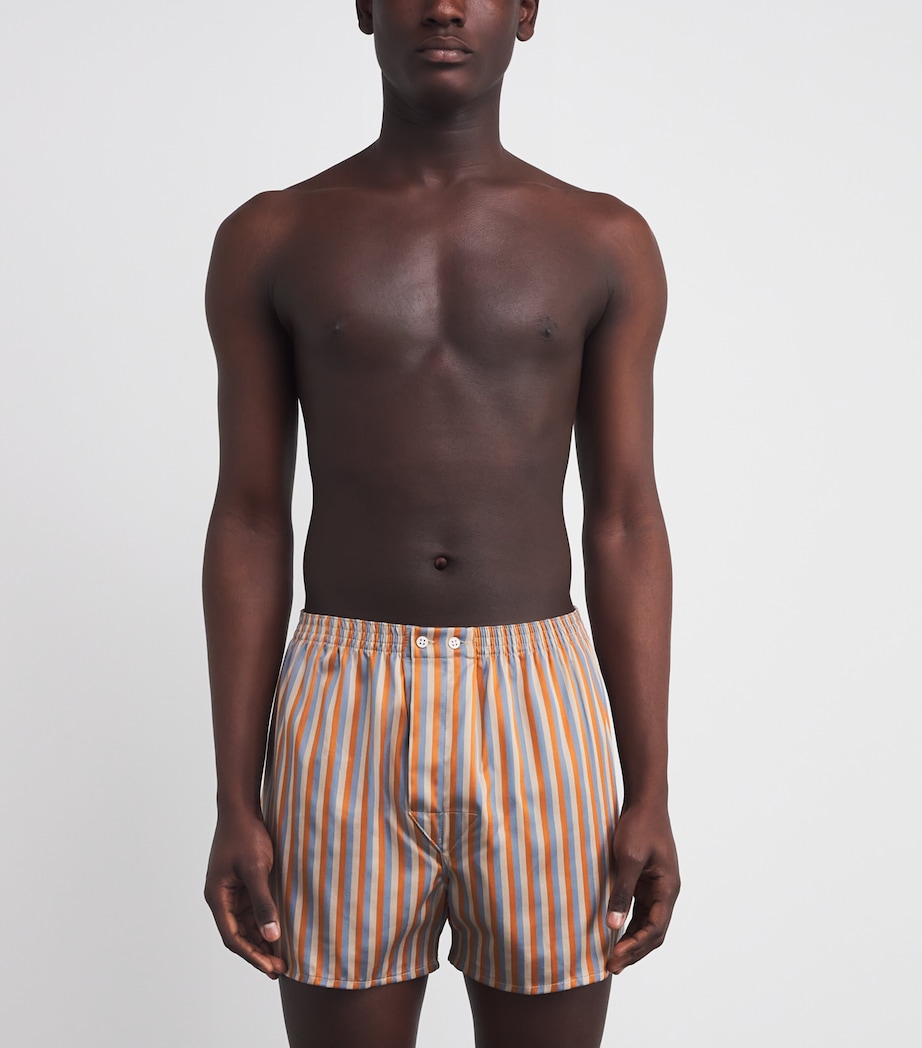 Cotton Stripe Traditional Boxers 060MUL Image 2