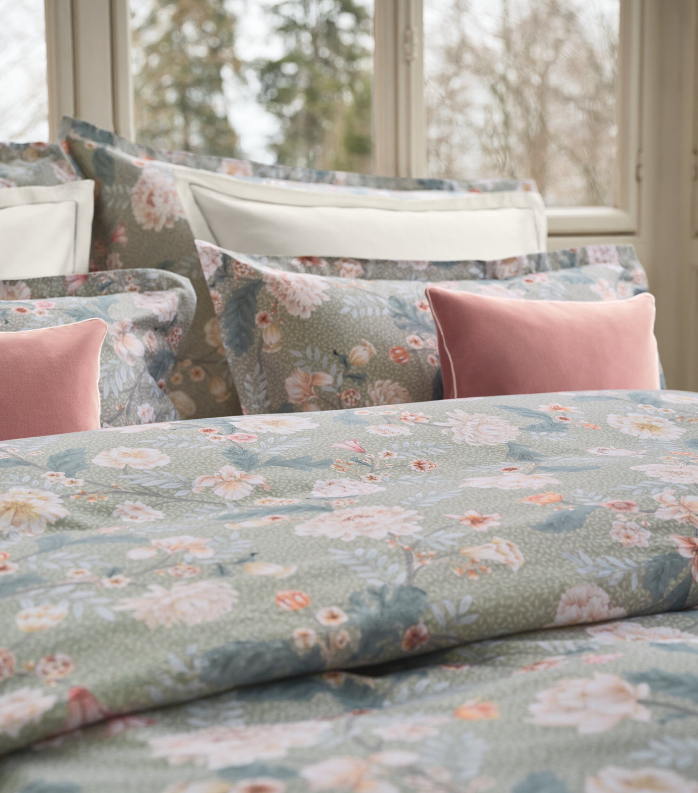 Schlossberg Zelda Super King Duvet Cover (260cm x 220cm) Vert Image 3