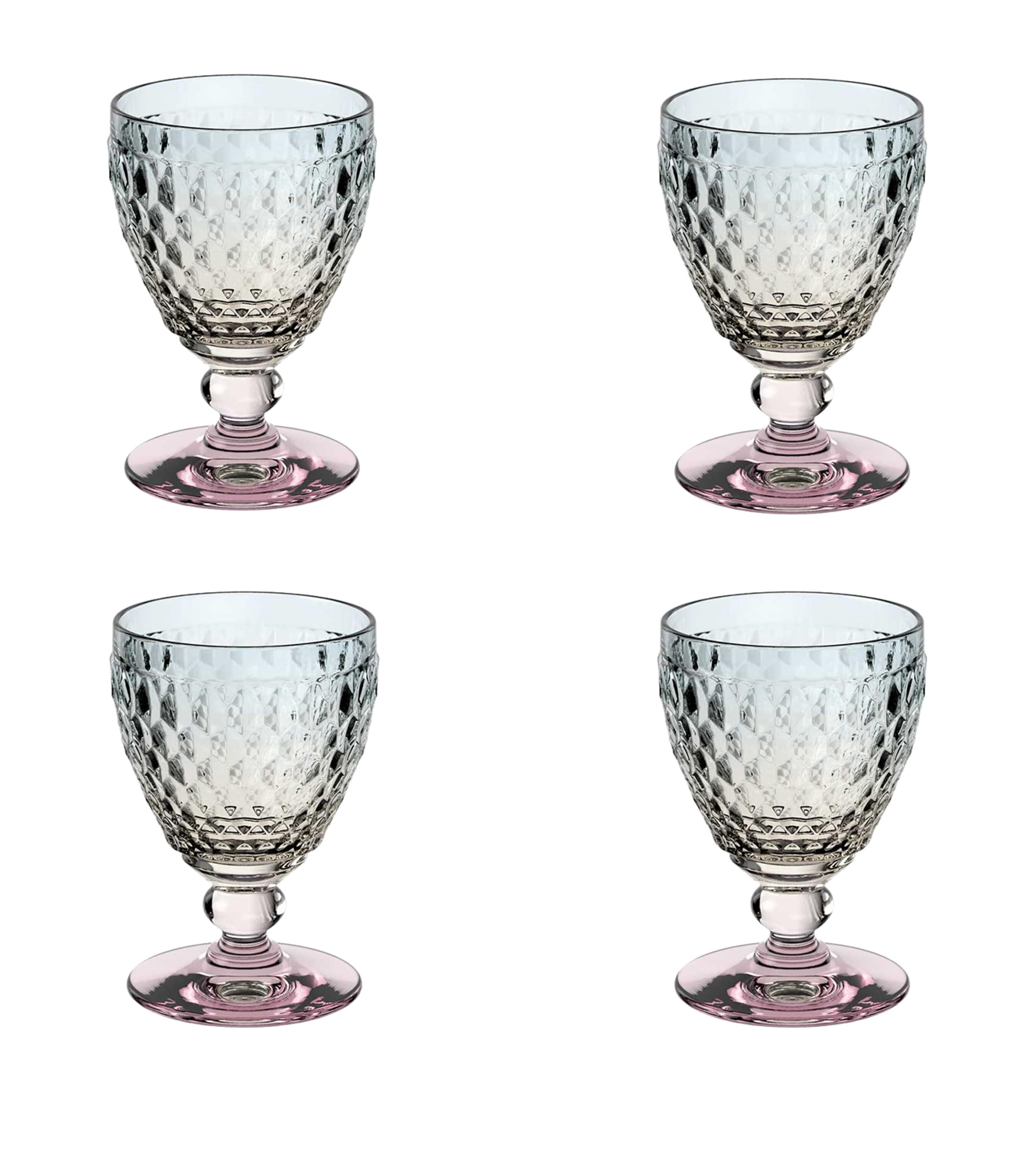 Set of 4 Boston Pearl White Wine Glasses (125ml) MULTI Image 1