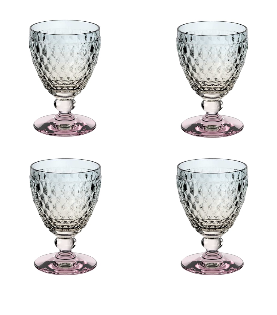 Set of 4 Boston Pearl White Wine Glasses (125ml) MULTI Image 1