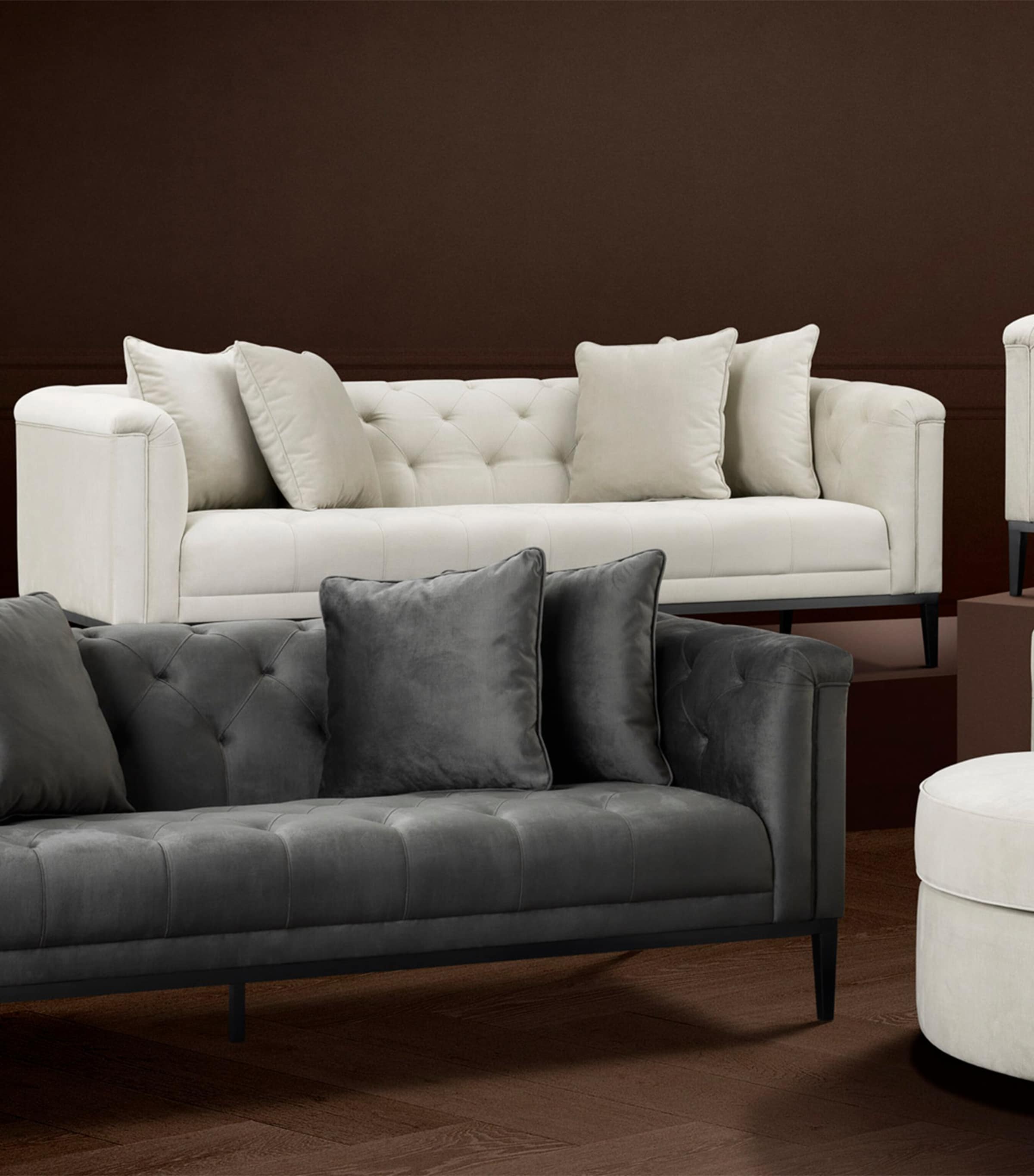 Cesare Sofa PEBBLE GREY Image 3