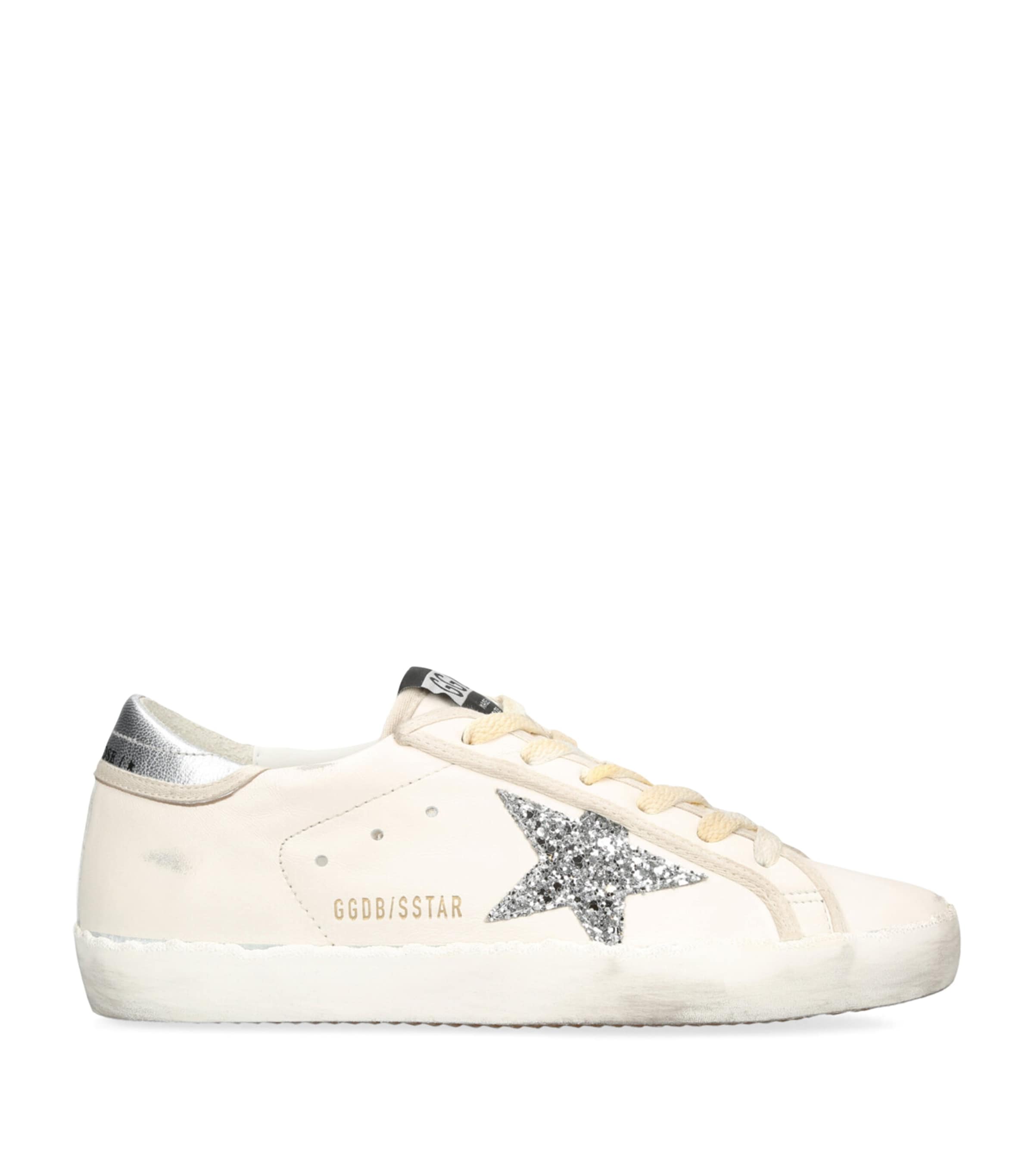 Golden Goose Leather Super-star Sneakers In White