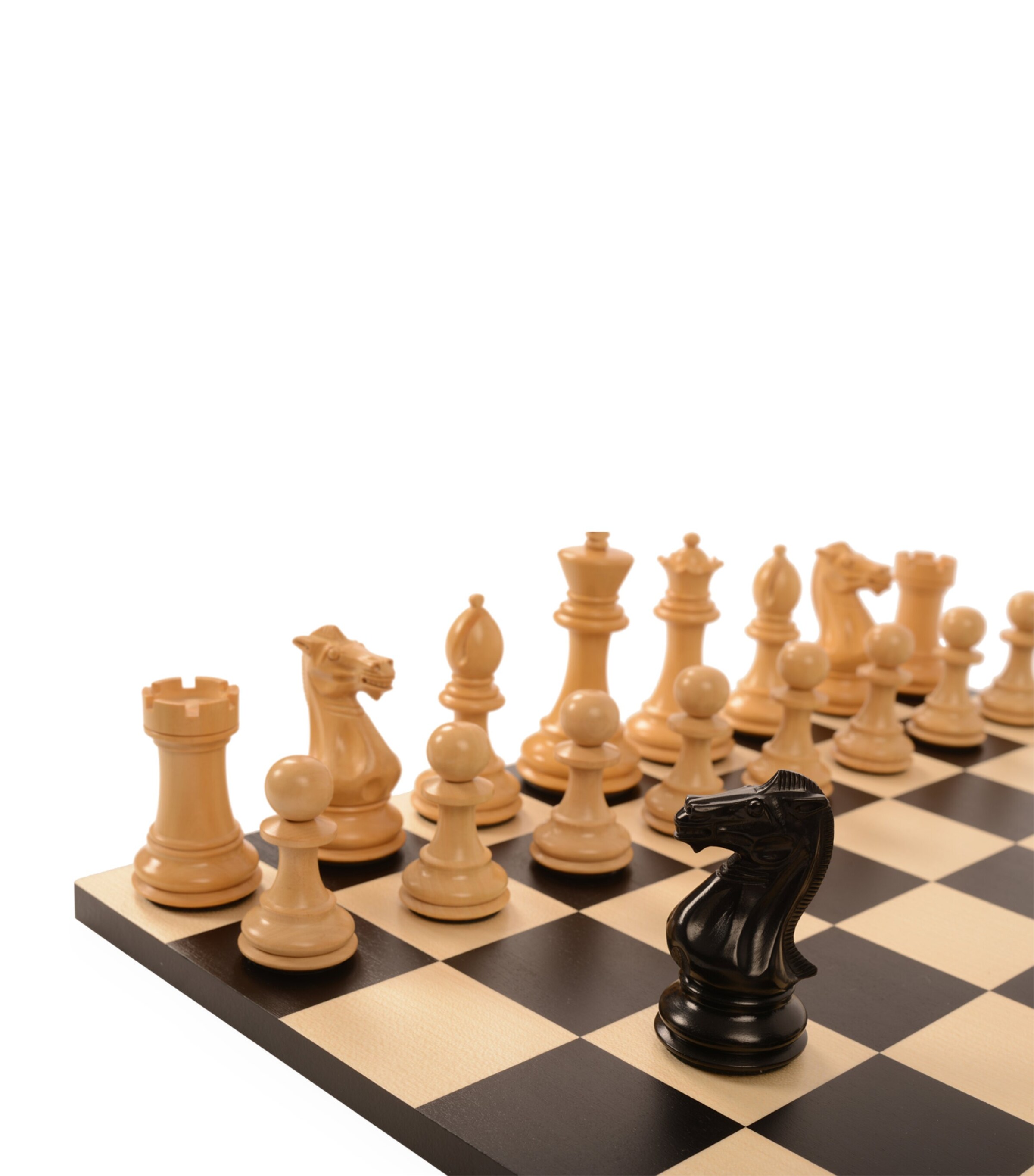 Heritage Ebony V Boxwood Chess Set BLACK Image 2