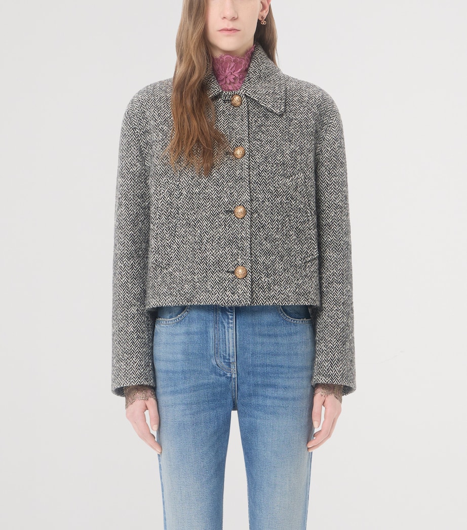 Valentino Womens Virgin Wool-Blend Coat Image 3