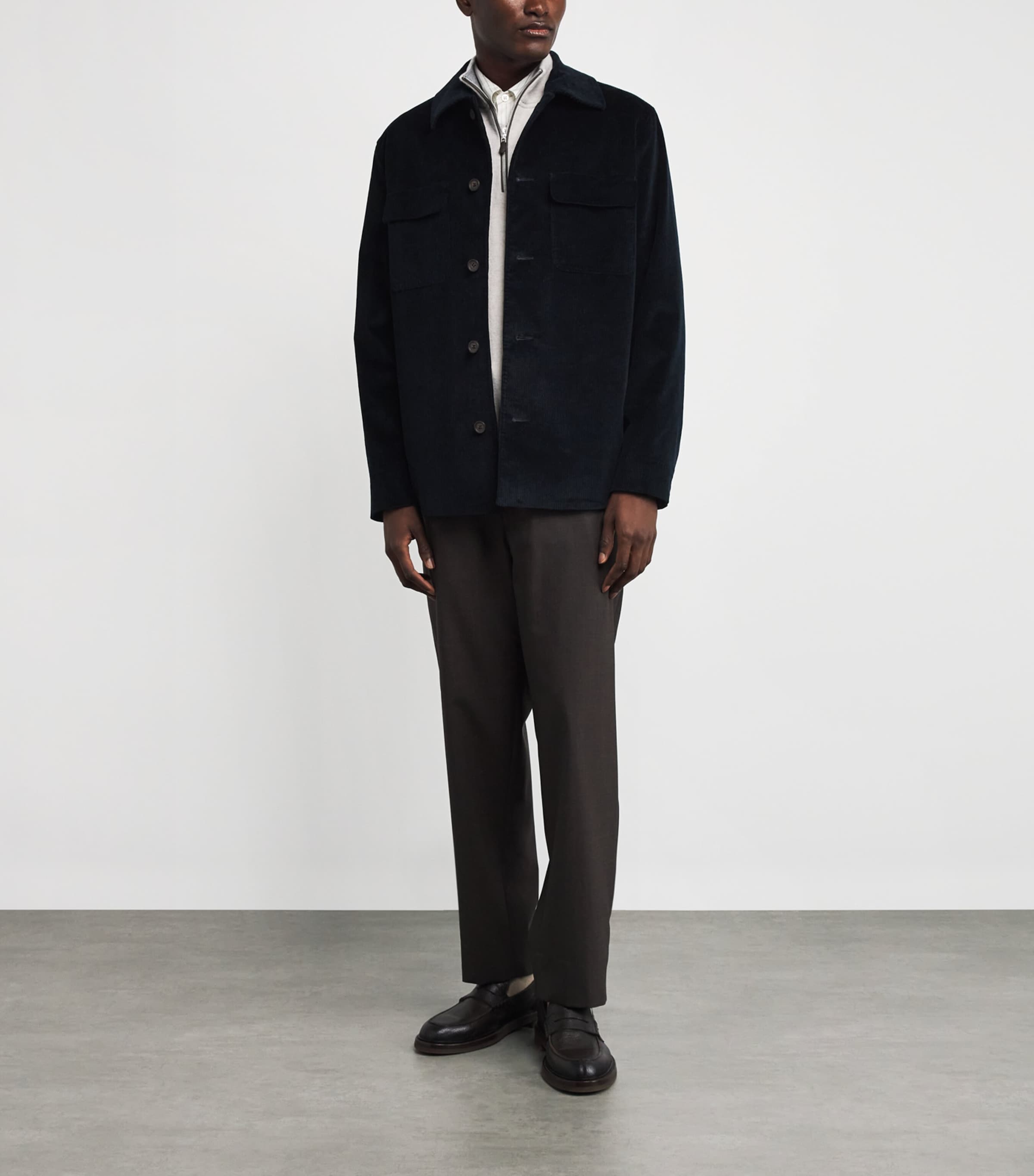 Cotton-Blend Corduroy Scala Overshirt NVY NAVY Image 2