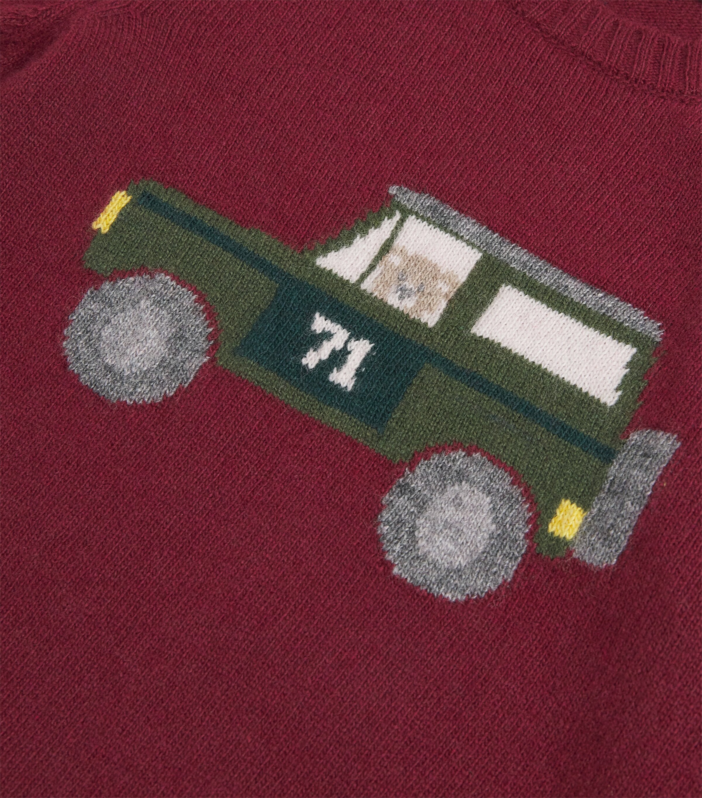 Car Sweater (3 Months-2 Years) T1 BORDEAUX Image 4