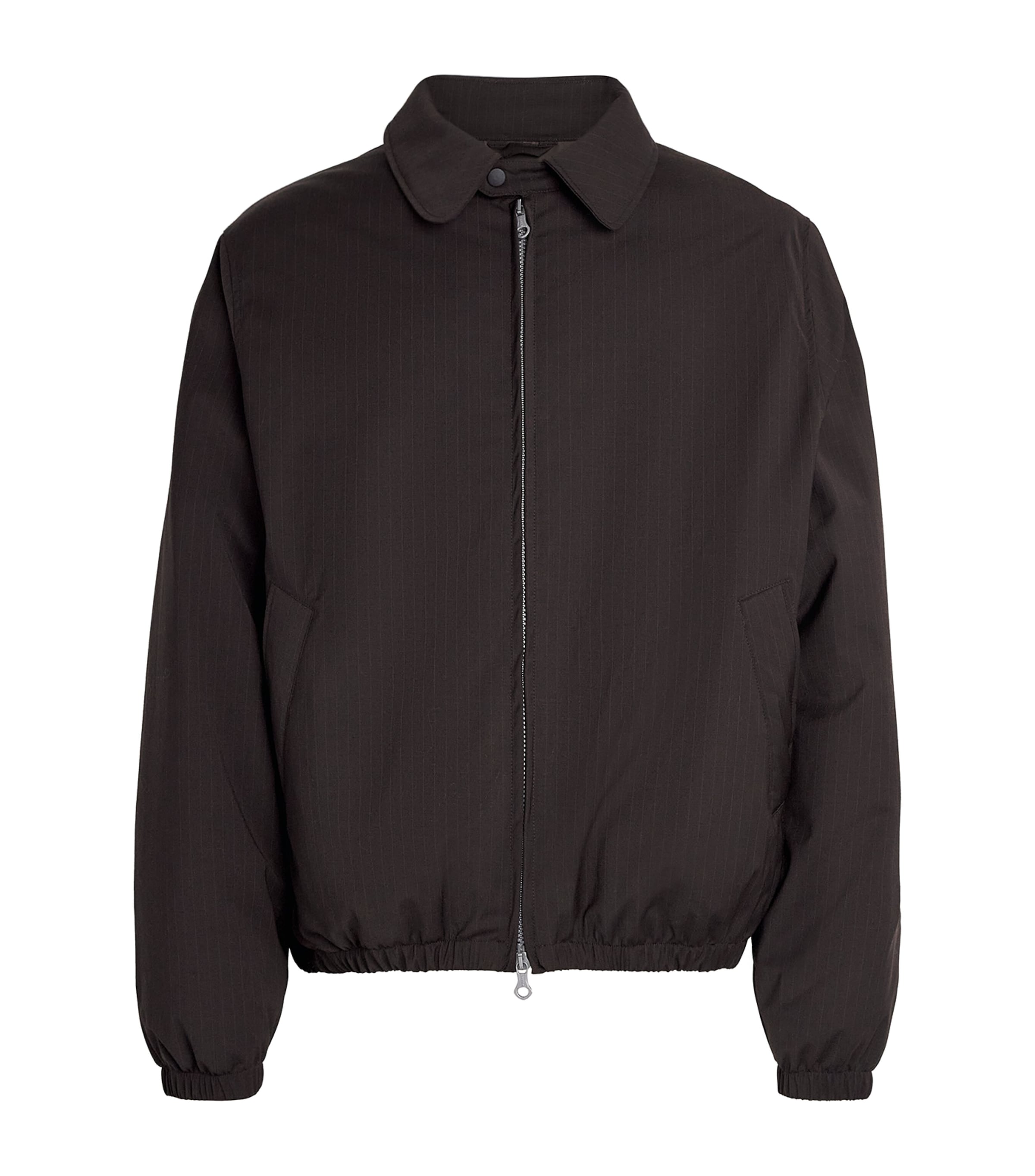 Our Legacy Mens Churchill Stripe Avenue Puffer Woven Jacket In Brown