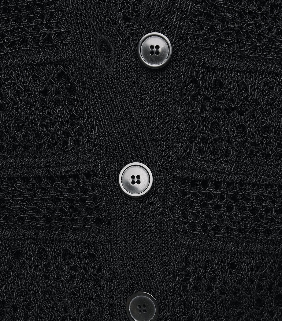 ME+EM Womens Open-Stitch Cardigan Black Image 6
