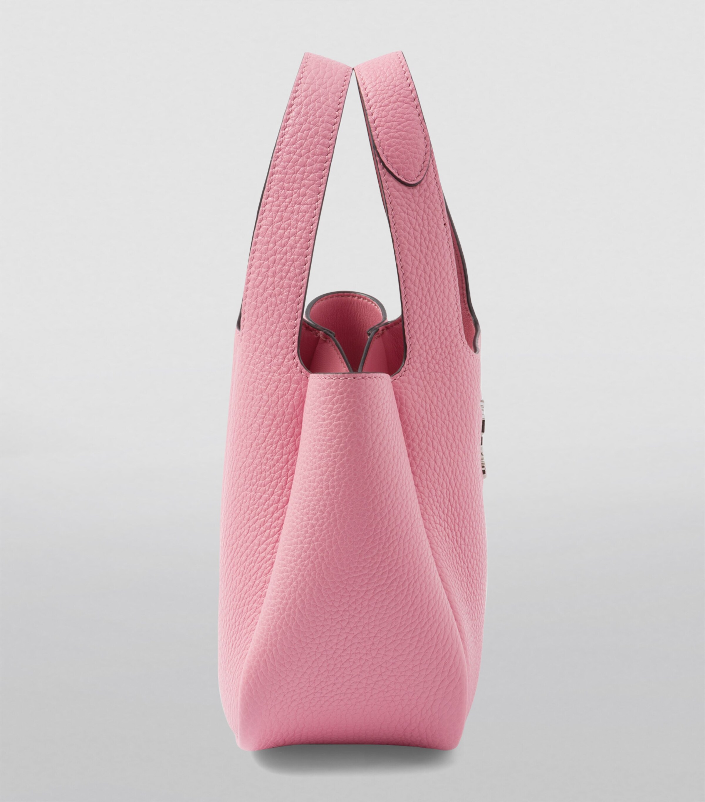 Mini Leather Bucket Bag F02YN Image 5