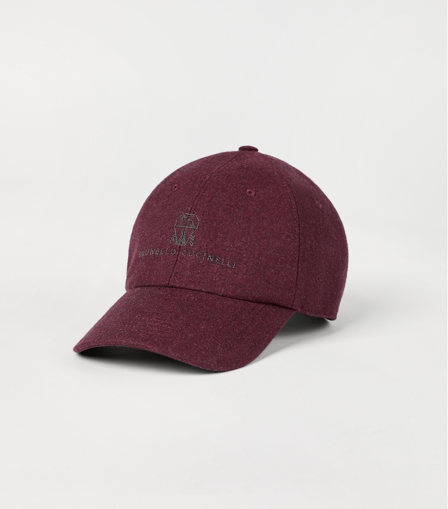 Wool Flannel Baseball Cap CNT14 Image 2