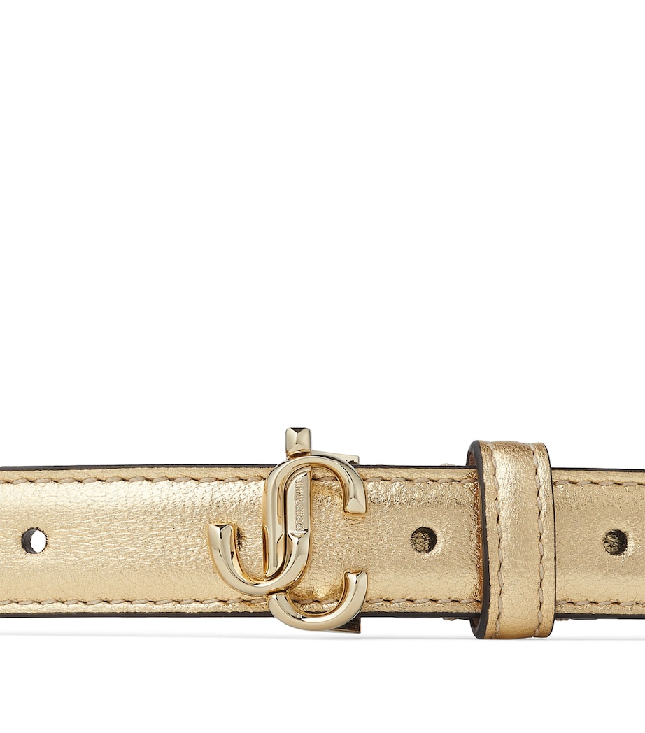 Helina Mini Leather Belt GOLD/LIGHT GOLD Image 5