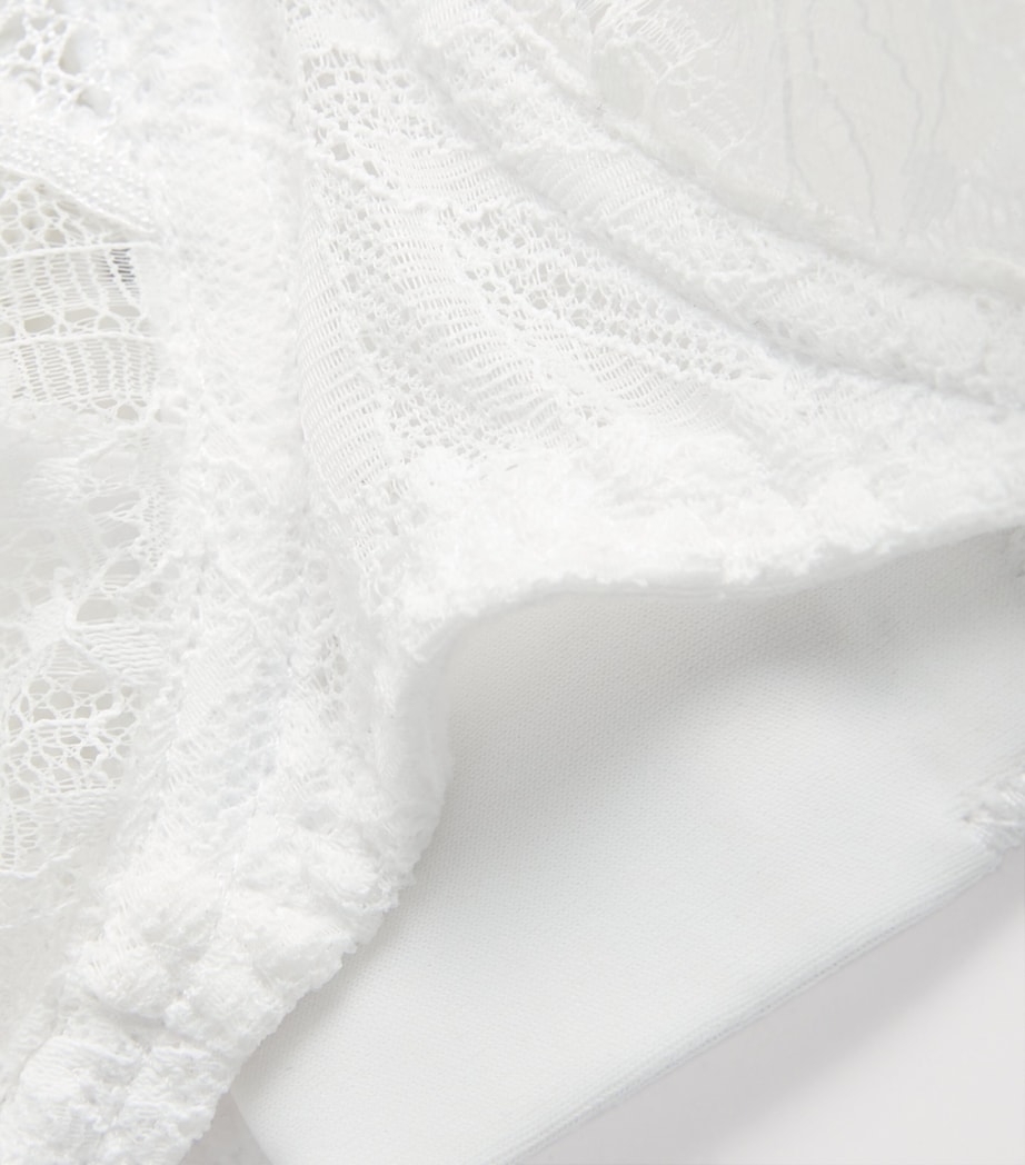 Simone Perele Womens Lace Comète Plunge Bra Blanc Image 4