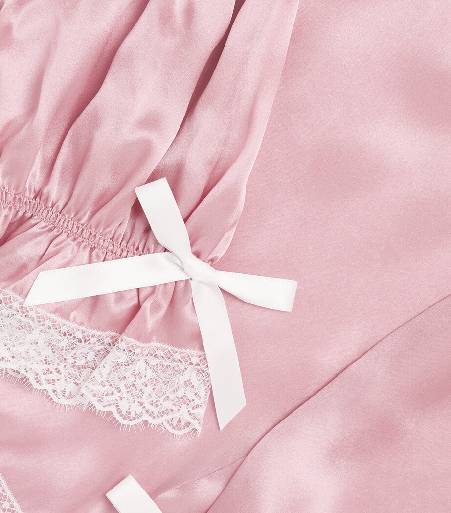 Amiki Silk Jana Pyjama Set (2-14 Years) Dusty Pink Image 4