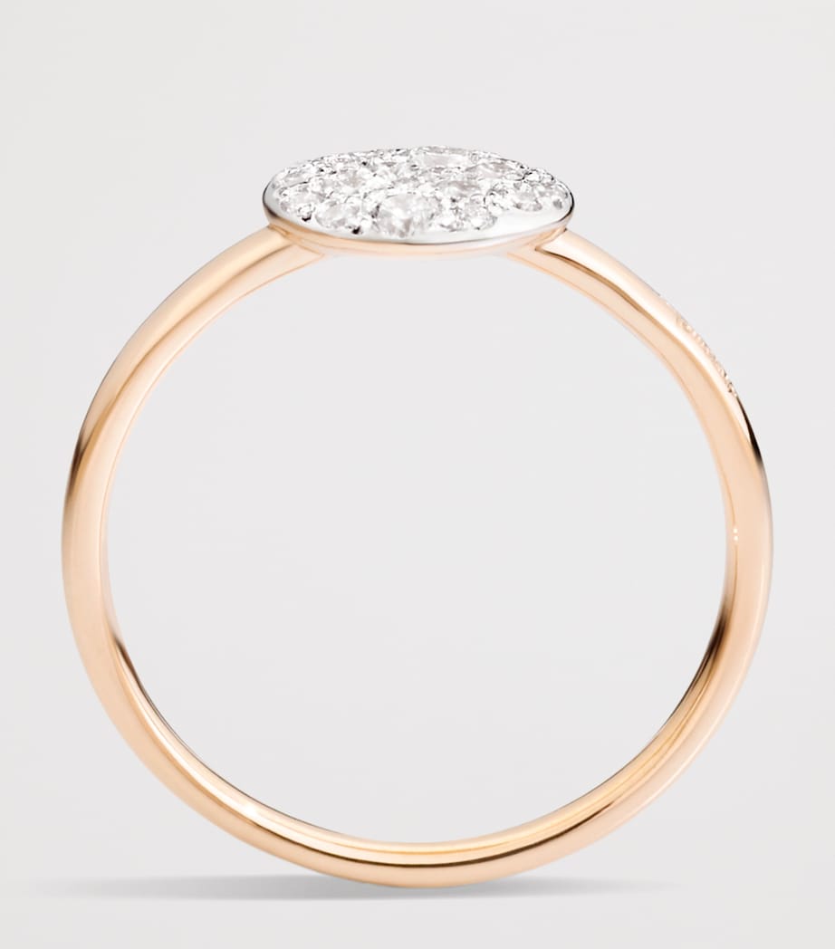 Pomellato Rose Gold and Diamond Sabbia Ring Image 5