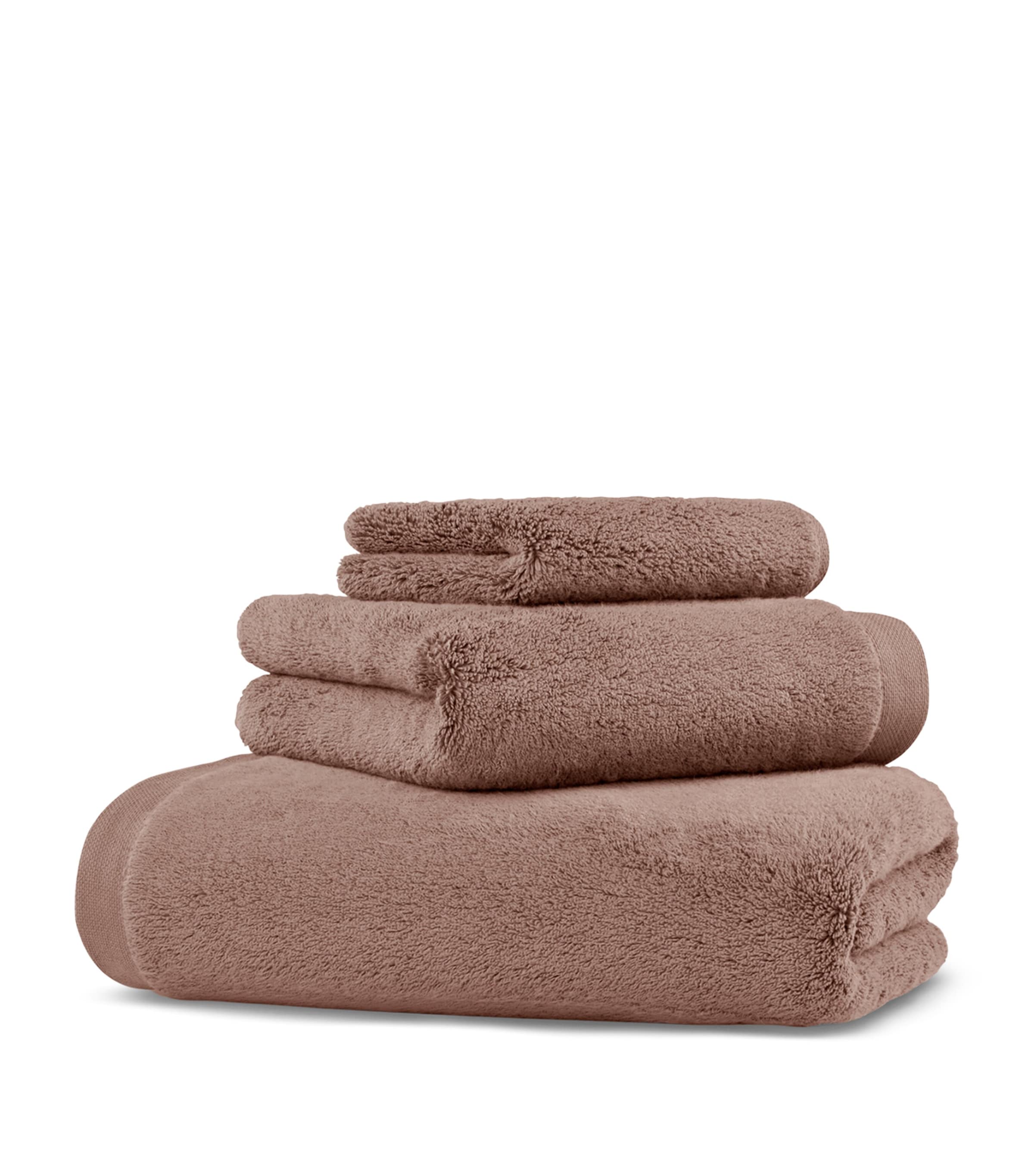 Organic Cotton Olympia Bath Towel (70cm x 140cm) DARK PEACH Image 1