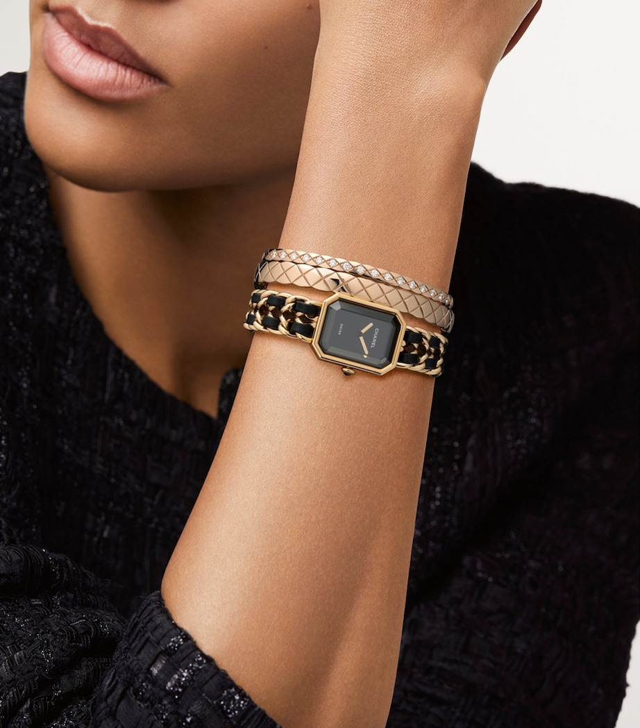 Beige Gold and Diamond Coco Crush Bangle BEIGE Image 2