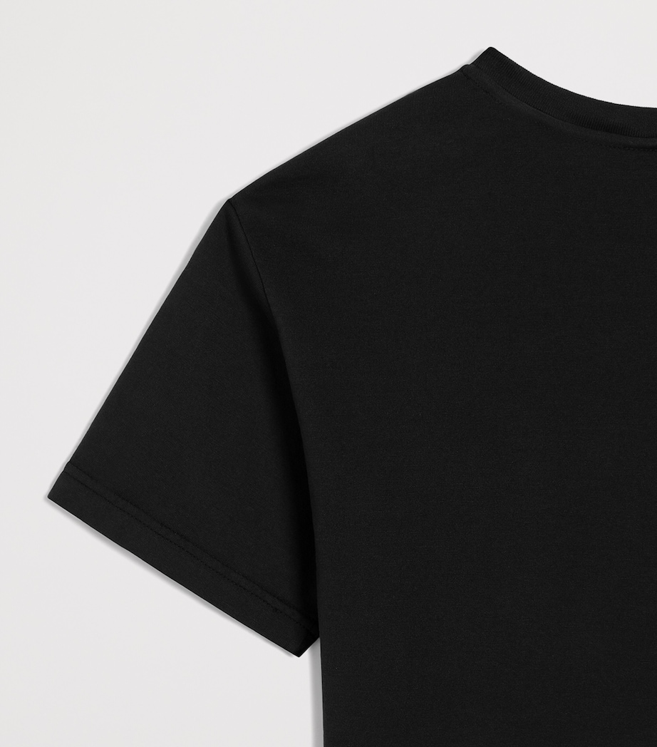 Dolce&Gabbana Kids Cotton Logo T-Shirt (8-14 Years) Black Image 4